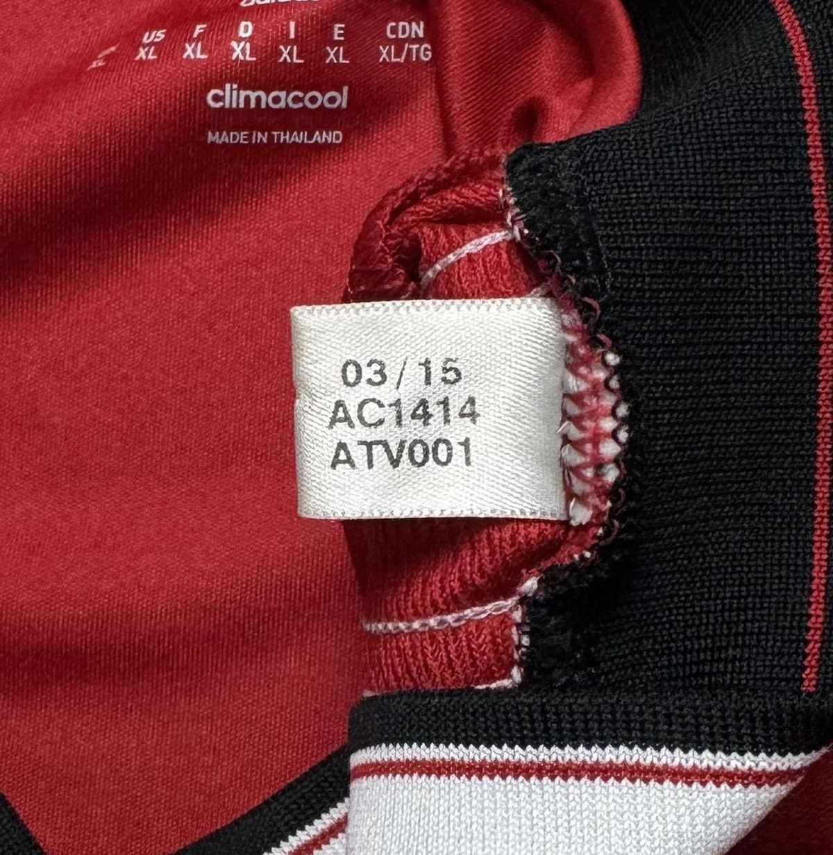 Adidas Manchester United 2015 2016 Home Shirt Soccer Jersey Adidas Size US XL / EU 56 / 4 - 10 Thumbnail