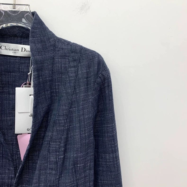 Dior Dior Dark blue cotton blend tie long-sleeved suit 2506-Next Size S / US 4 / IT 40 - 3 Thumbnail