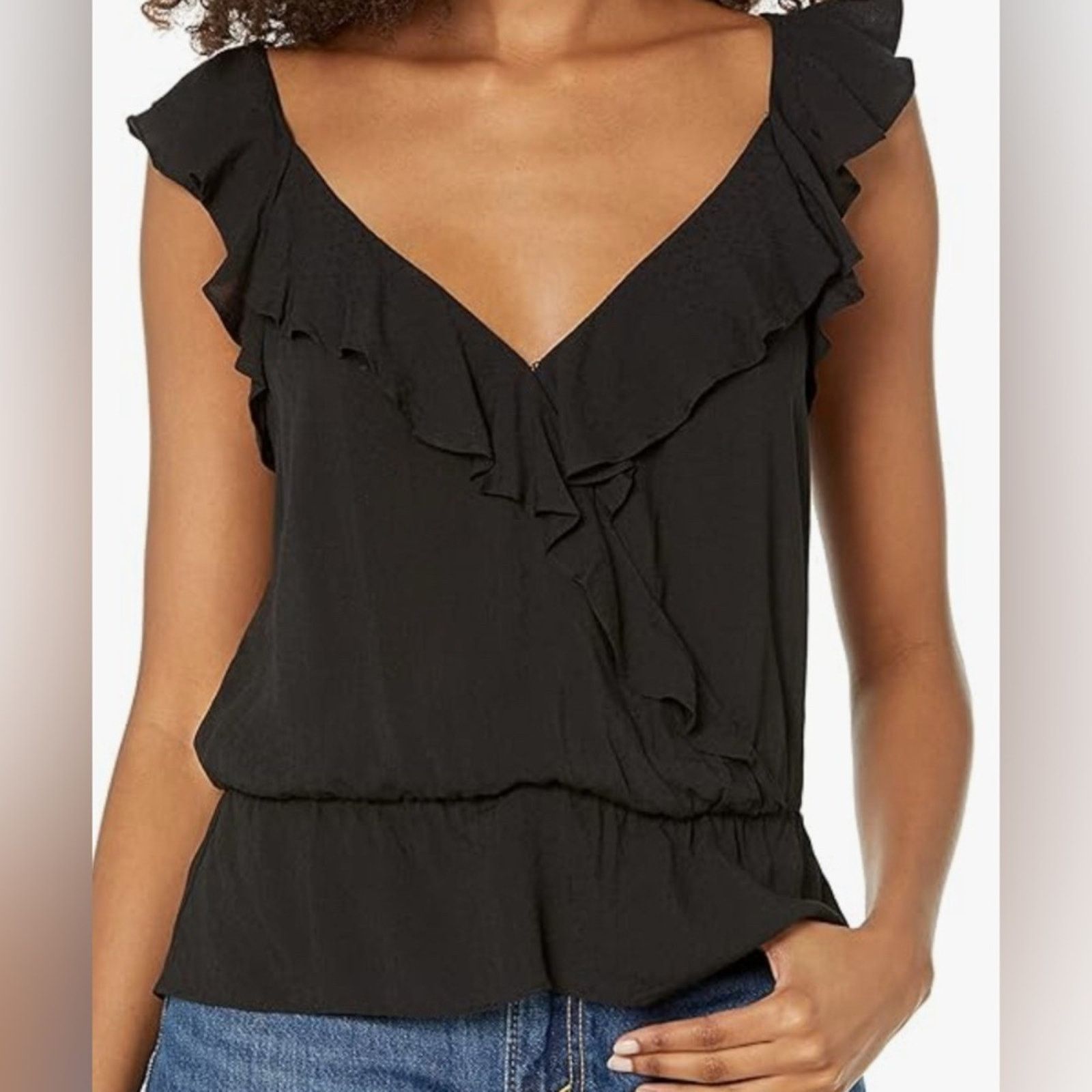 Paige PAIGE Fenna Top (#249334) in Black - Women’s Size Medium Size M / US 6-8 / IT 42-44 - 5 Thumbnail