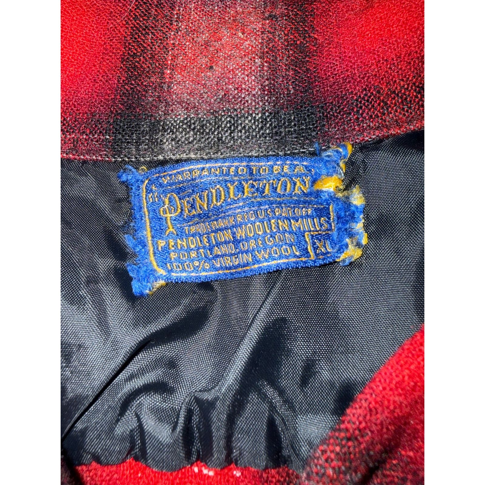 Pendleton Pendleton Red Black Buffalo Plaid Wool Size Youth XL Size US XL / EU 56 / 4 - 2 Thumbnail
