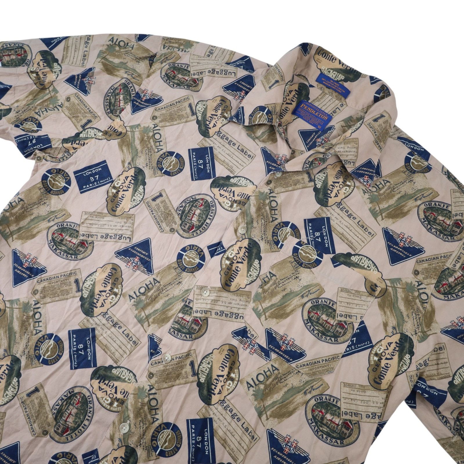 Pendleton Pendleton Allover Luggage Tag Vacation Button up Shirt Size US L / EU 52-54 / 3 - 2 Thumbnail