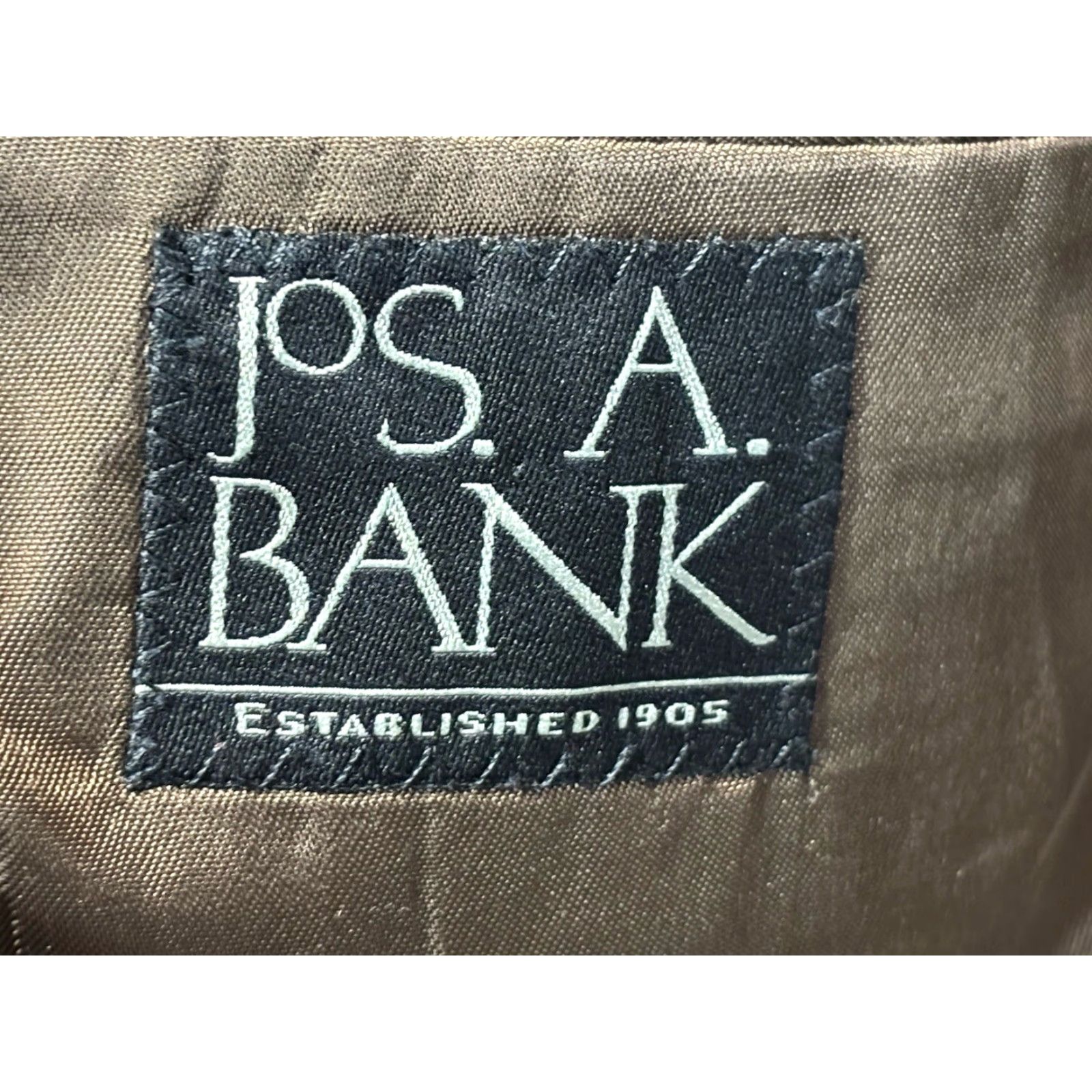 Jos. A. Bank VINTAGE Jos. A. Bank Sport Coat Men 44R Brown Glen Plaid 100% Wool Blazer Two-Button Jacket Size 44R - 7 Thumbnail