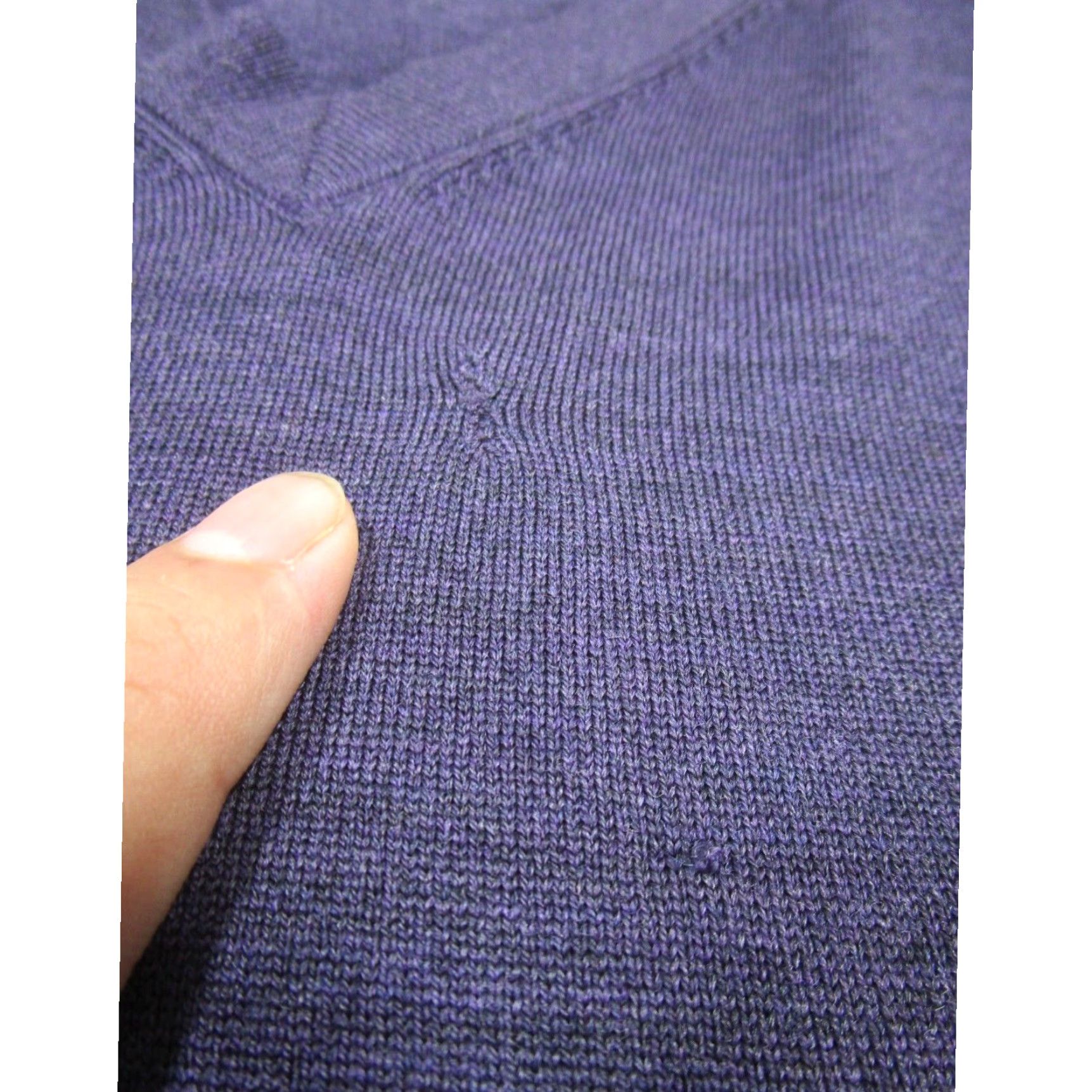 Brooks Brothers Brooks Brothers Sweater Mens Large V Neck Stretch Merino Wool Navy Blue Size US L / EU 52-54 / 3 - 3 Thumbnail