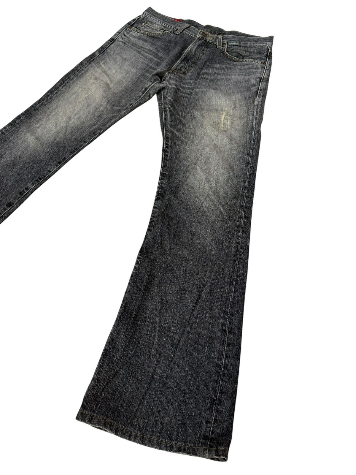 Edwin Flared Jeans Edwin 503 Japan Distressed Boot Cut Denim Size US 29 - 4 Thumbnail