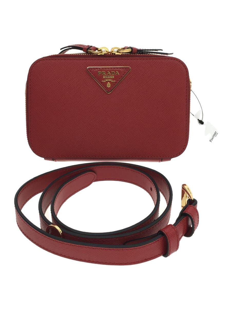 image of Prada Chain Shoulder Bag Waist Pouch Red, Women's
