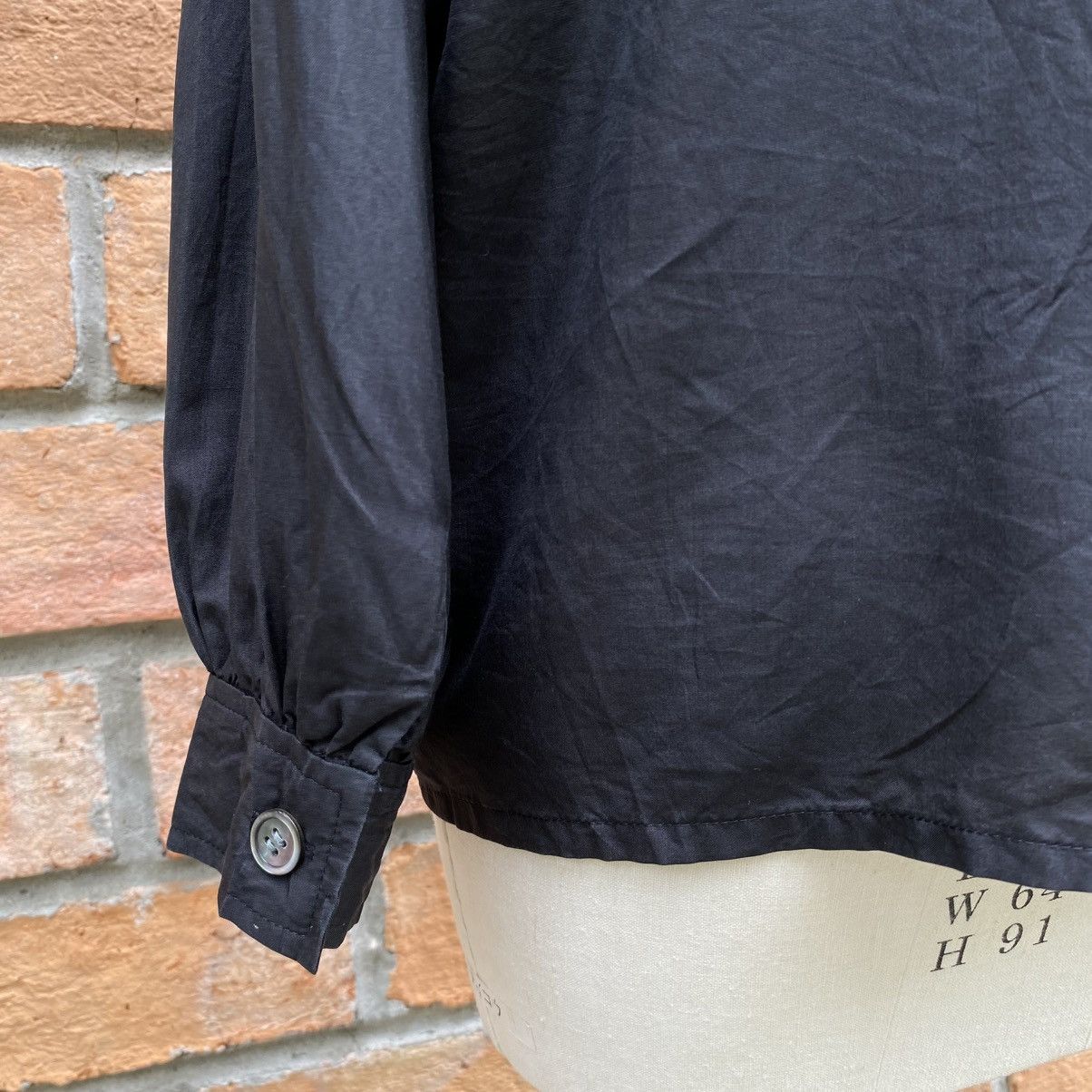 Givenchy GIVENCHY Black Long Sleeve Blouse with Tie Neck Size M / US 6-8 / IT 42-44 - 18 Thumbnail