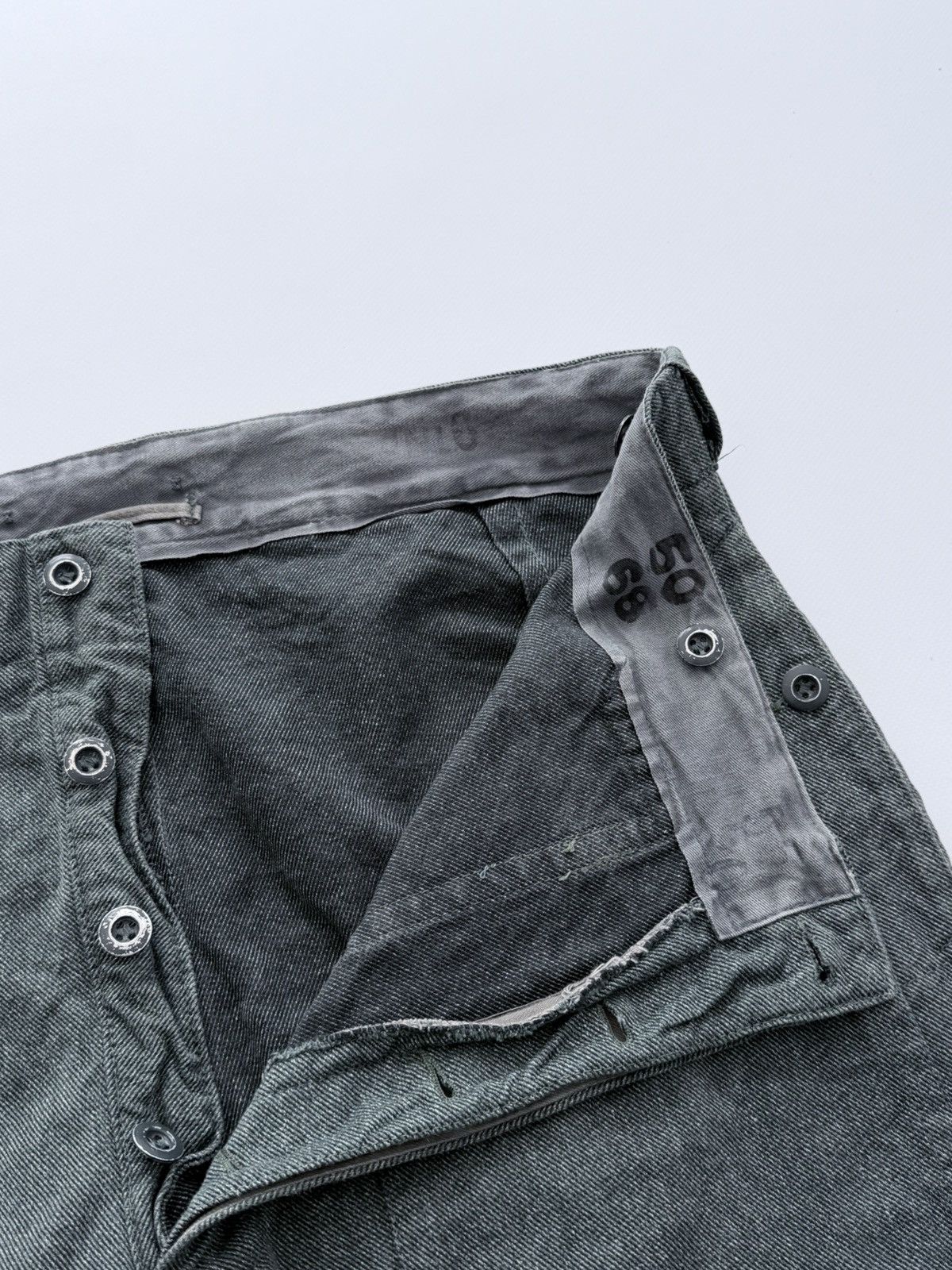 Le Laboureur Vintage 60s Swiss Work Denim Pants Size US 34 / EU 50 - 6 Thumbnail