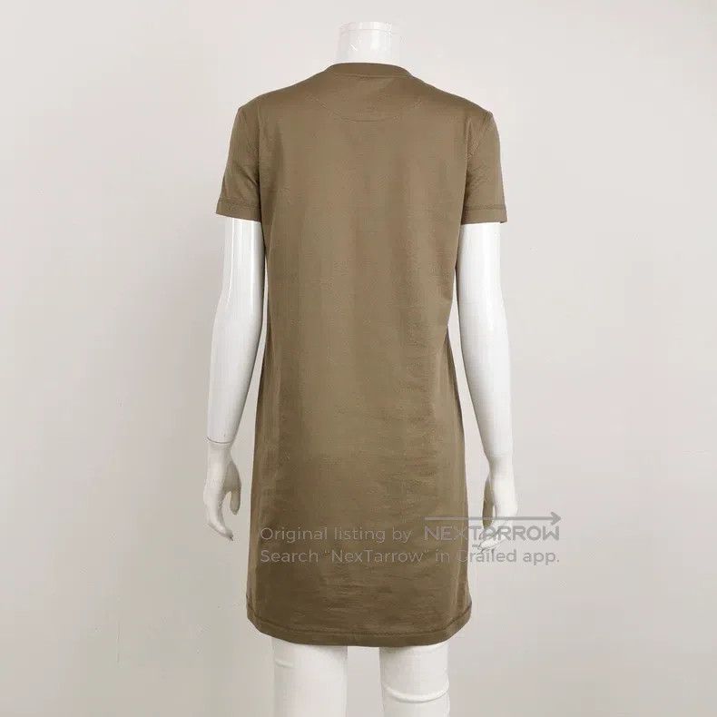 Hermes Hermes Pure cotton logo patterned round-neck dress Size XS / US 0-2 / IT 36-38 - 2 Thumbnail
