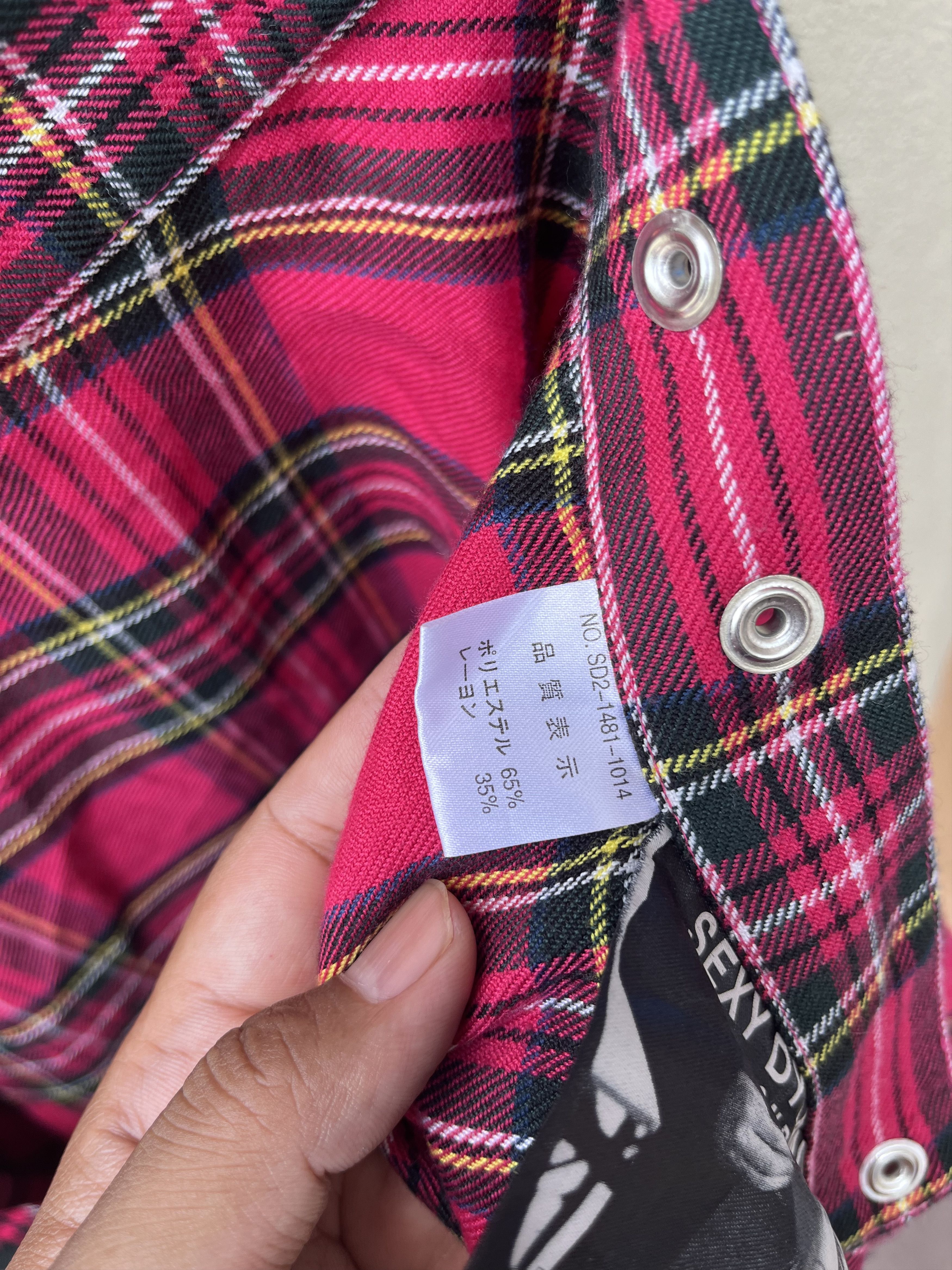 Seditionaries Sexy dynamite pink tartan assymetrical skirt Size 26" / US 2 / IT 38 - 9 Thumbnail
