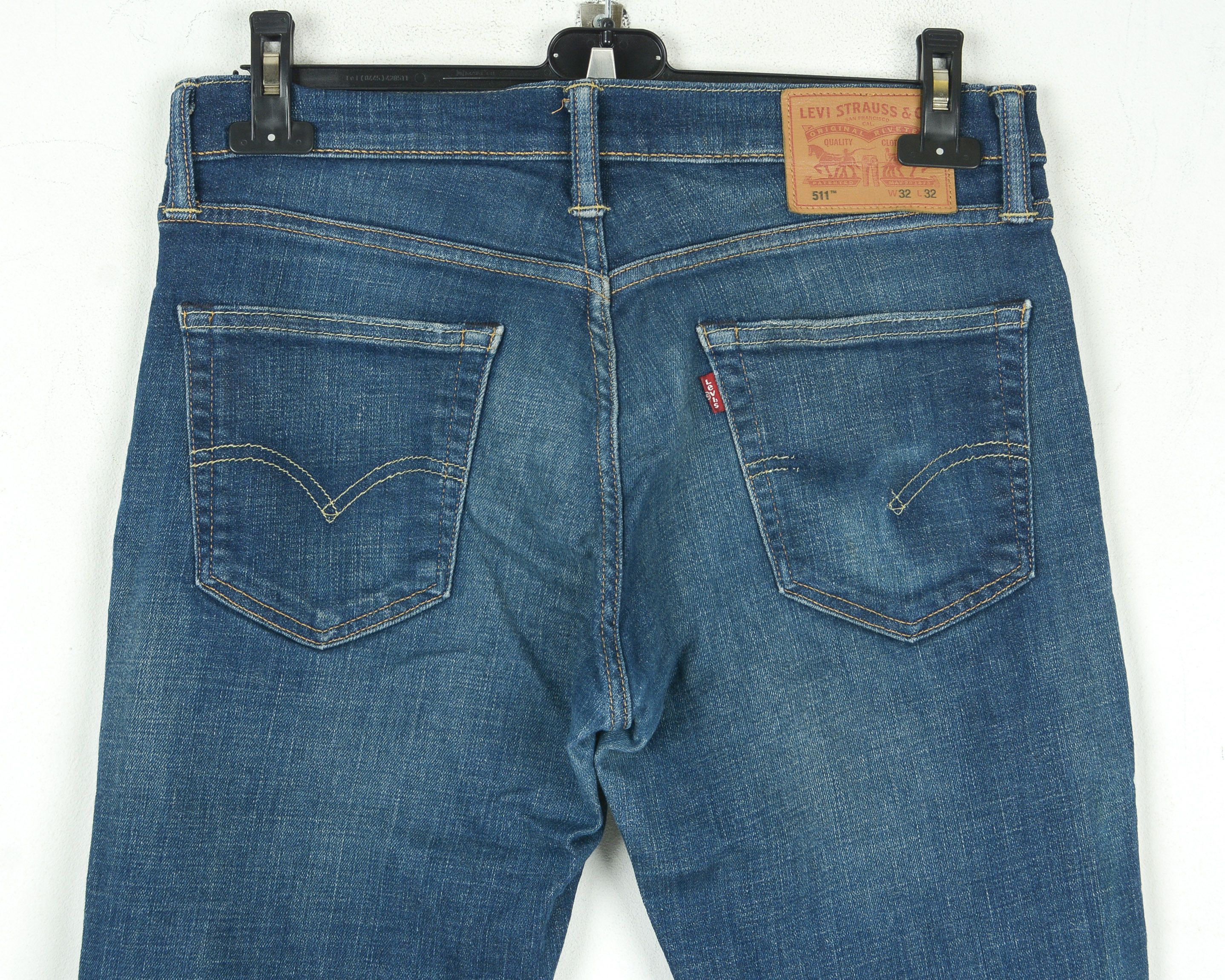 Levi's 511 W32 L32 Jeans Denim Pants Trousers Skinny Zip Fly Size US 32 / EU 48 - 4 Thumbnail