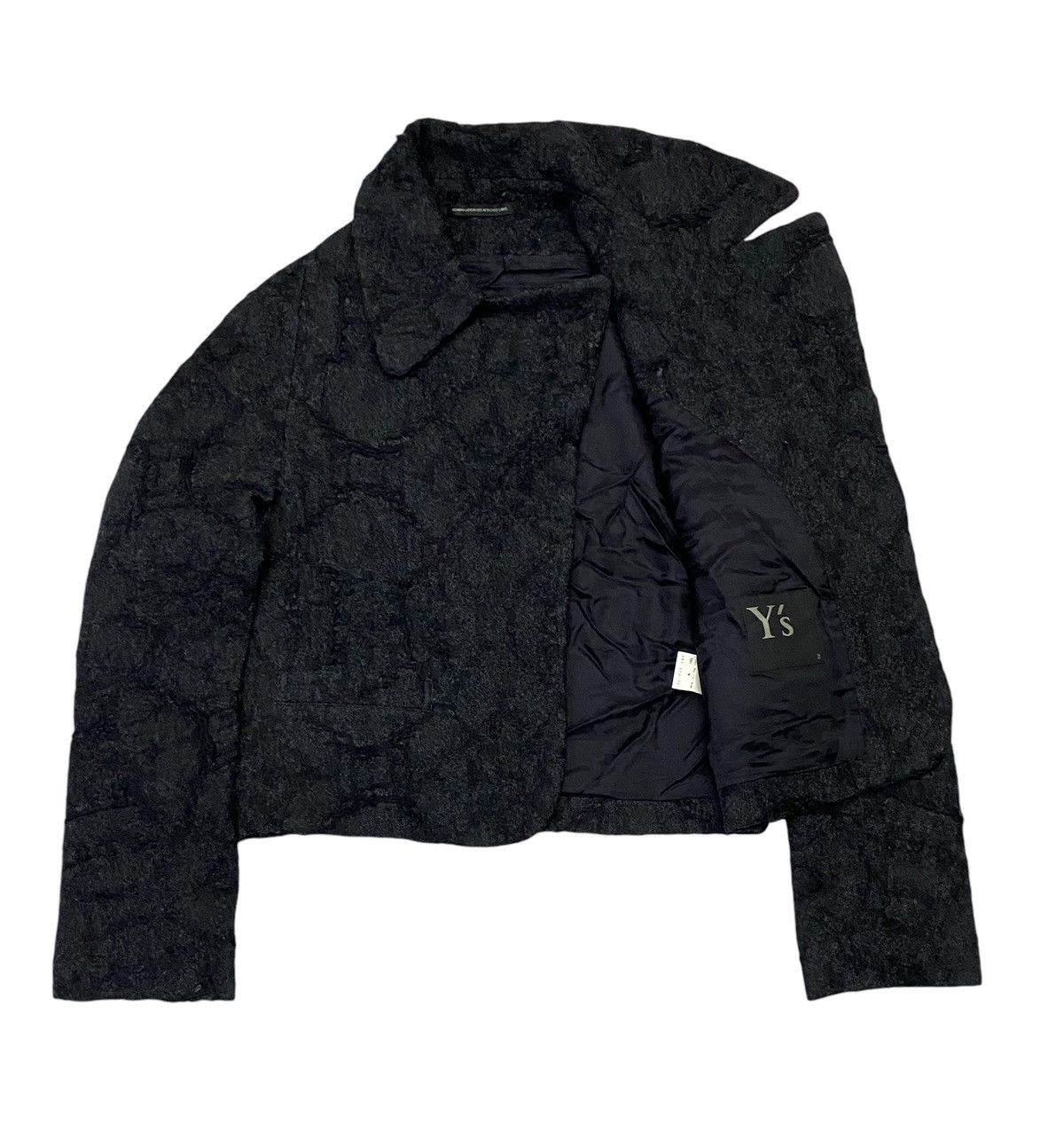 Yohji Yamamoto Yohji Yamamoto Y,s Embossed Pattern Wool Jacket Size M / US 6-8 / IT 42-44 - 5 Thumbnail