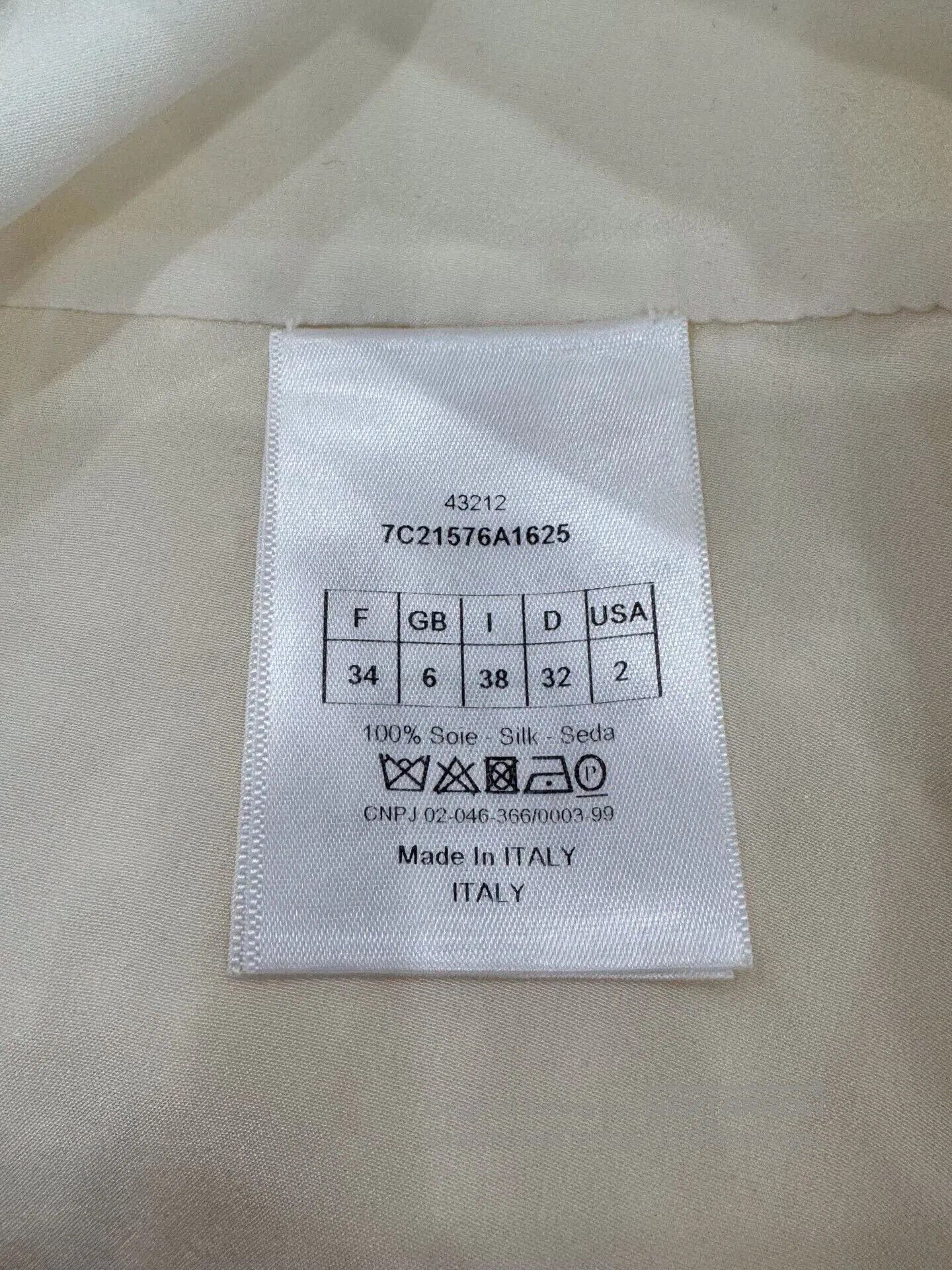 Dior Dior White Polka Dot Pleated Tulle Silk Mini Skirt. Size 33" - 6 Thumbnail