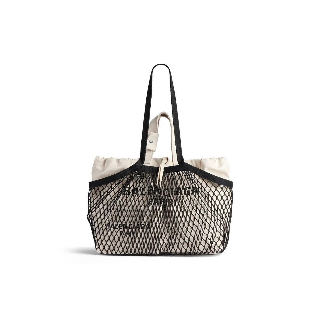 Balenciaga o1bcso1str0525 Size: OS / 24/7 Medium Tote Bag Beige/Black Size ONE SIZE - 1 Thumbnail