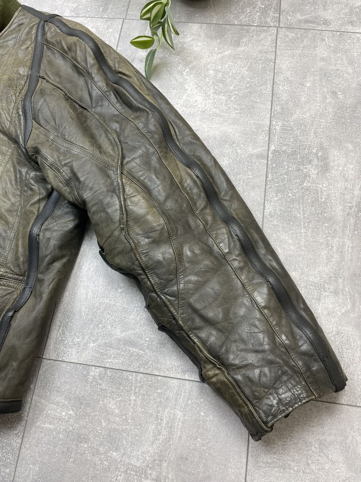 Marithe + Francois Girbaud VTG 80s Girbaud MFG France Limited Edition Leather Jacket Size US XL / EU 56 / 4 - 4 Thumbnail