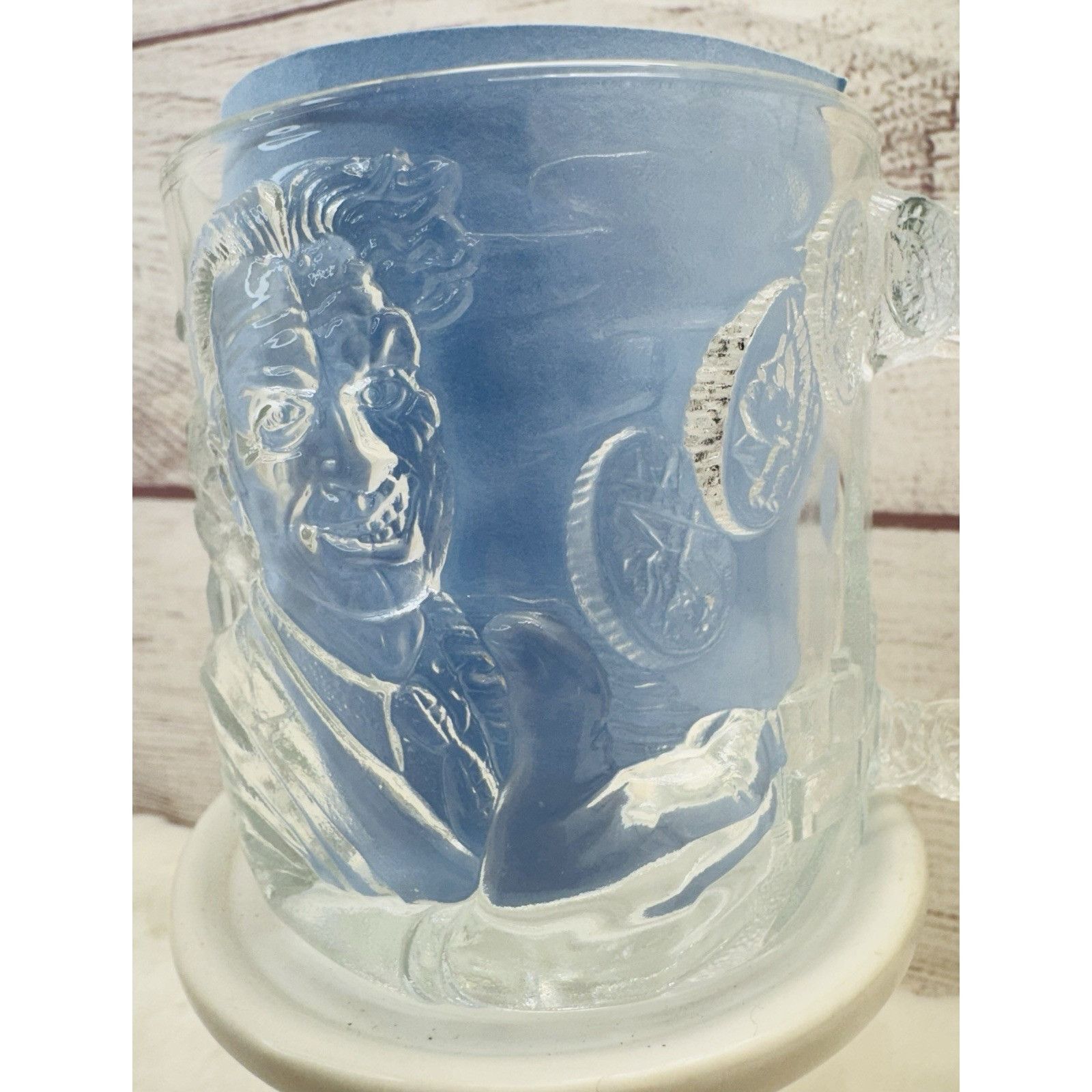 DC Comics McDonalds Batman Forever "2 FACE, TWO FACE" Vintage Glass Co Size ONE SIZE - 12 Thumbnail