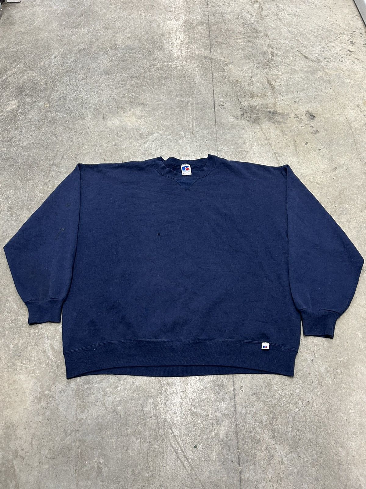 Russell Athletic Vintage Russell athletic sweatshirt navy Size US XXL / EU 58 / 5 - 1 Thumbnail
