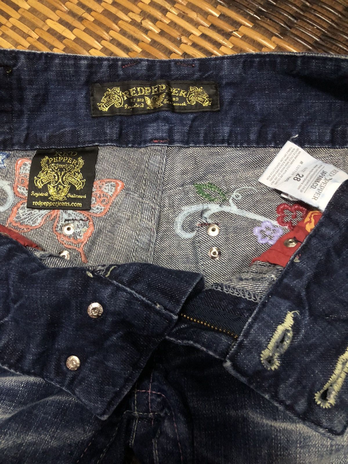 Designer × Hysteric Glamour × Japanese Brand Vintage Red Pepper Jeans Japanese Brand Size 31" - 25 Thumbnail