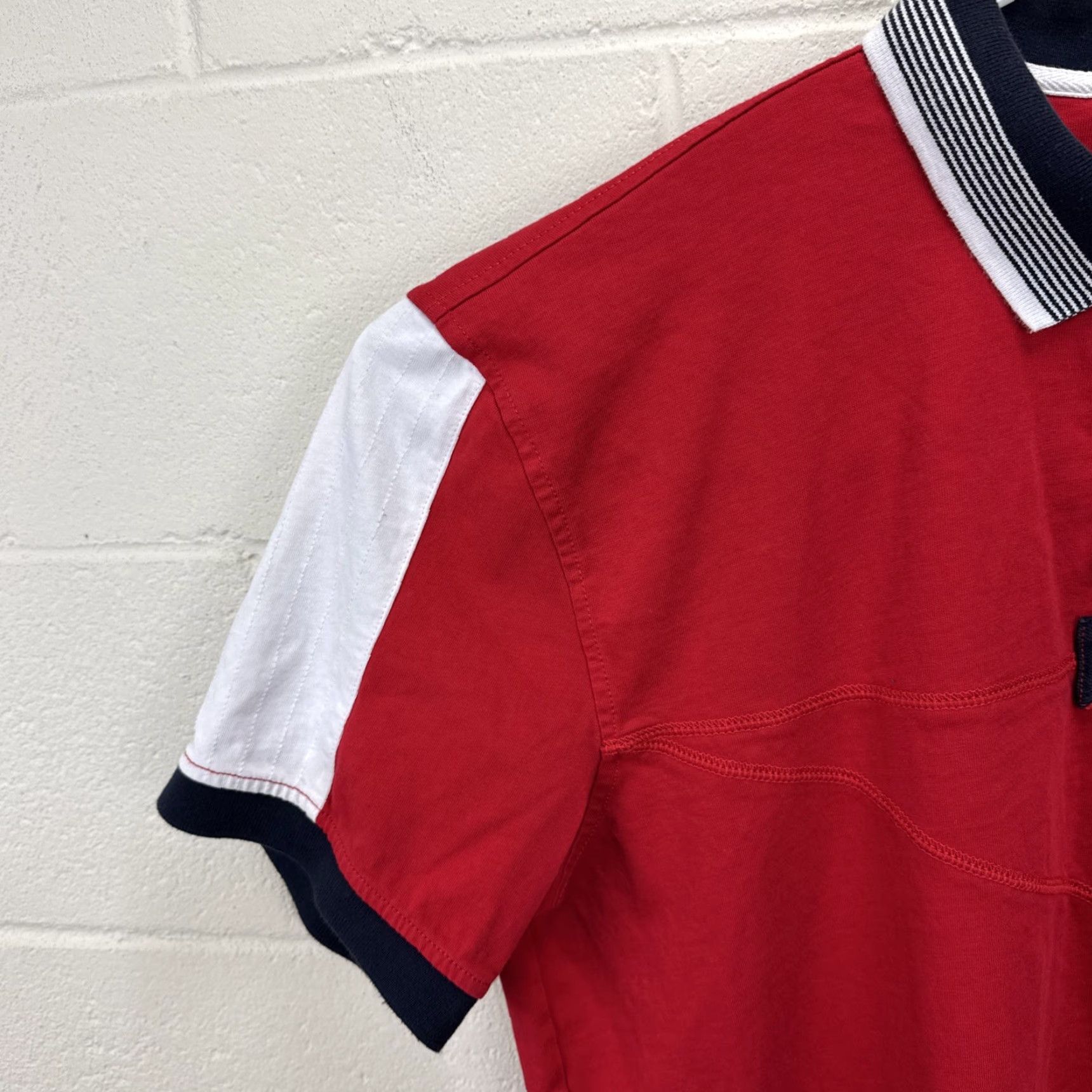 Nautica Nautica Polo Shirt Mens XXL Red White Blue Short Sleeve Sailing USA Polo Shirt Malinputs? Wait. Size US XXL / EU 58 / 5 - 4 Thumbnail