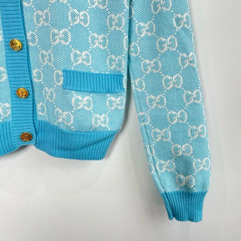 Gucci Gucci Logo pattern round neck single-breasted Long-sleeved Size US XS / EU 42 / 0 - 4 Thumbnail