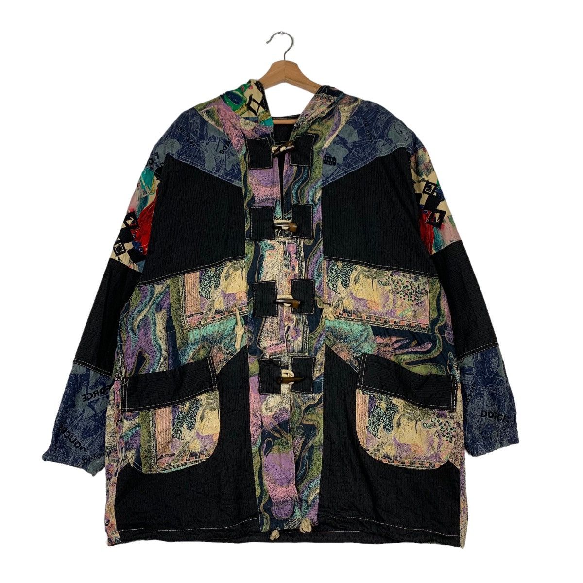 Vintage Unbrand Nice Design Duffle Coat Jacket #0457-C21 Size US M / EU 48-50 / 2 - 1 Thumbnail