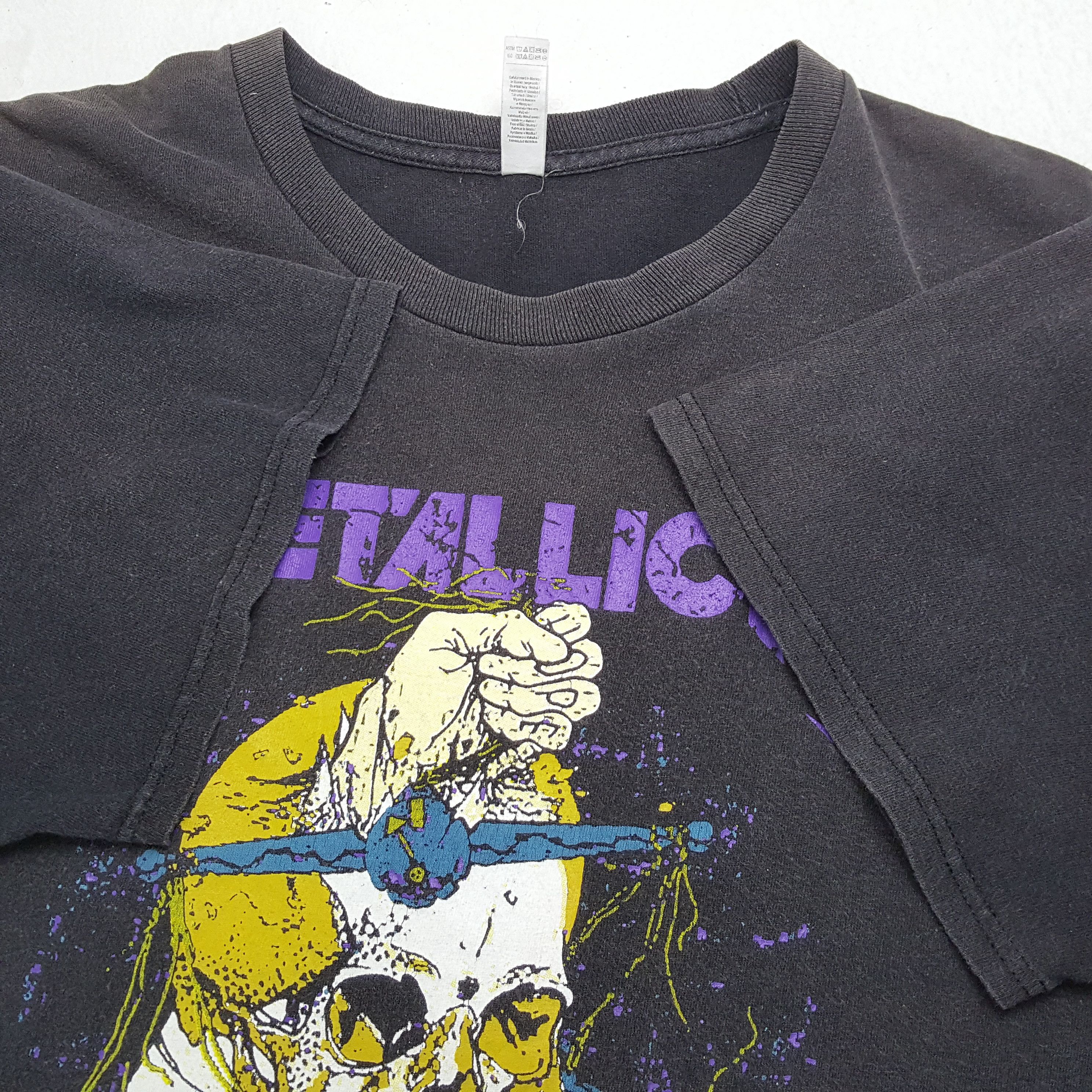 Band Tees × Metallica × Vintage Vintage METALLICA American Heavy Metal Band T-Shirts Size US L / EU 52-54 / 3 - 6 Thumbnail