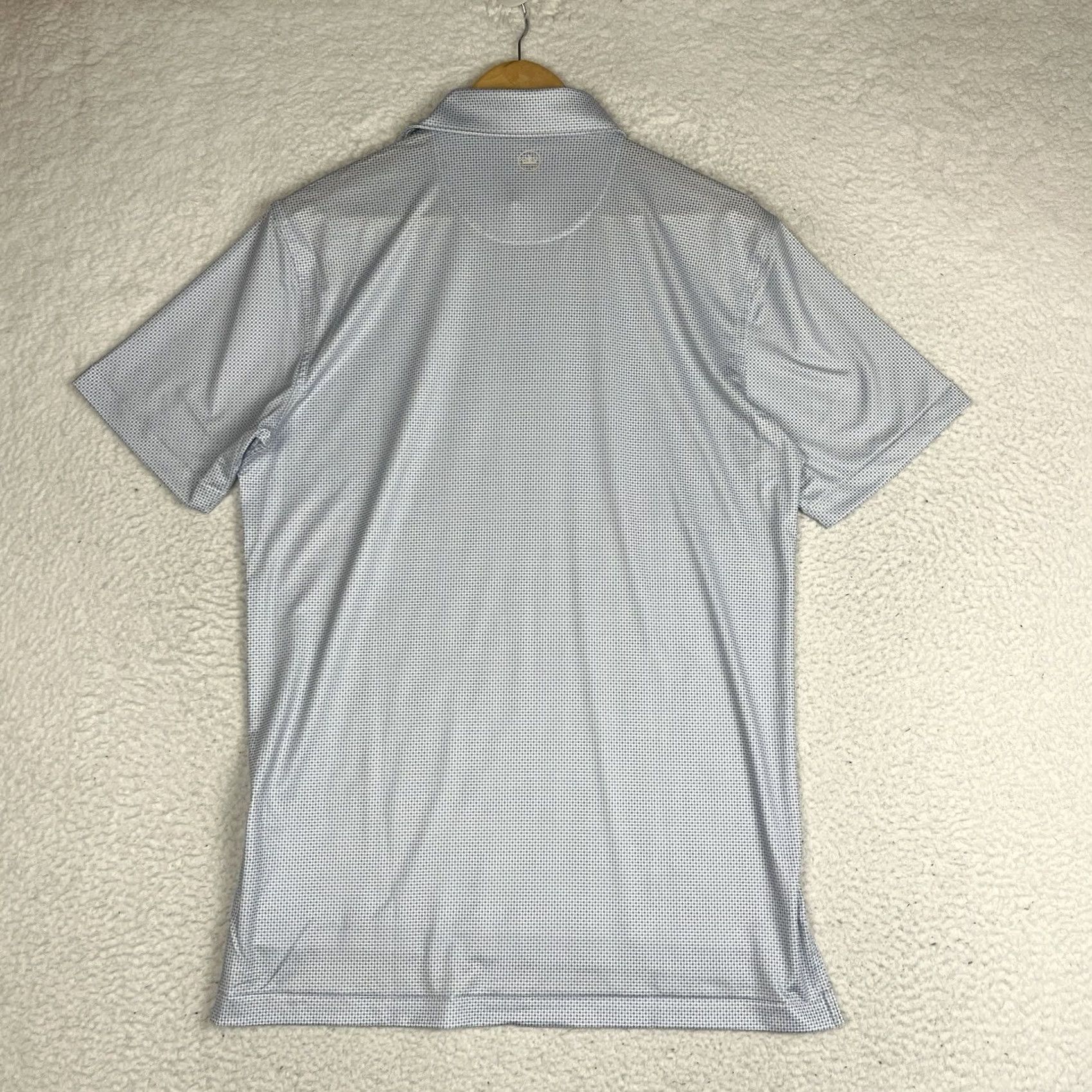 Peter Millar VINTAGE Peter Millar Summer Comfort Polo Shirt Small Men Blue Geometric Short Sleeve Collared Golf Stretch Geometric Size US S / EU 44-46 / 1 - 7 Thumbnail