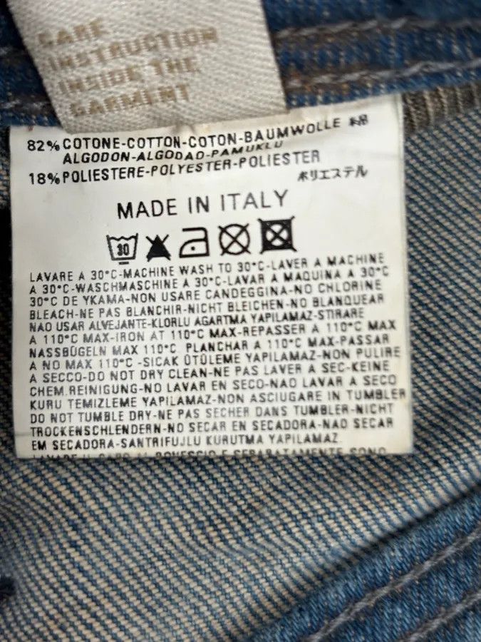 Diesel Diesel Abstract Painted Denim Blue Jeans Size US 32 / EU 48 - 10 Thumbnail