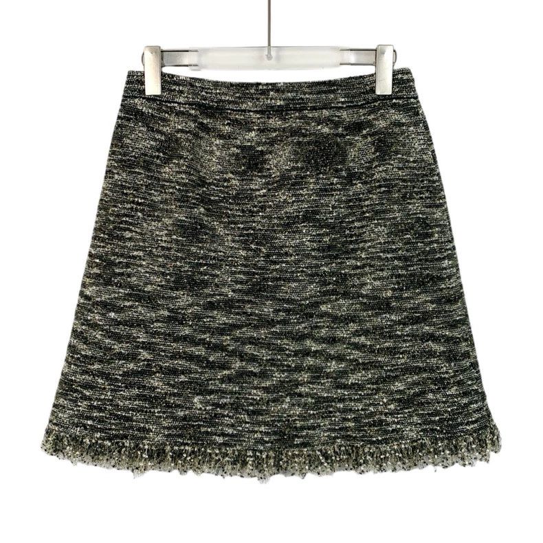 Chanel ChanelColor-blocked Greek gold silk tassel braided skirt sh Size 26" / US 2 / IT 38 - 2 Thumbnail