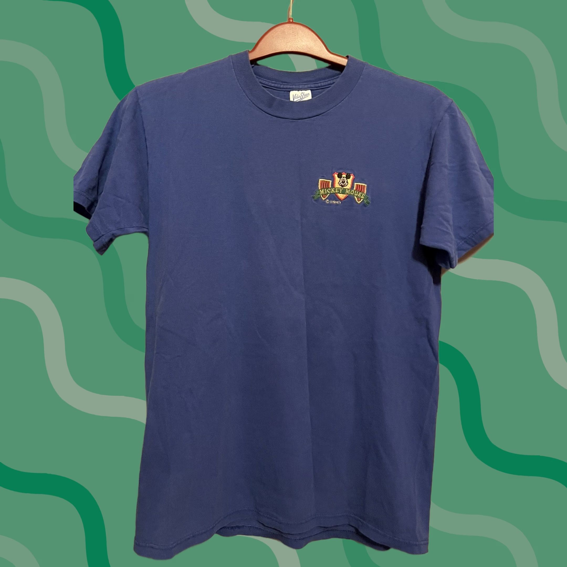 Velva Sheen VINTAGE Mickey Mouse 80s Embroidered T-Shirt Blue M Men's Shirt Size M Genders Mens Size US M / EU 48-50 / 2 - 1 Thumbnail