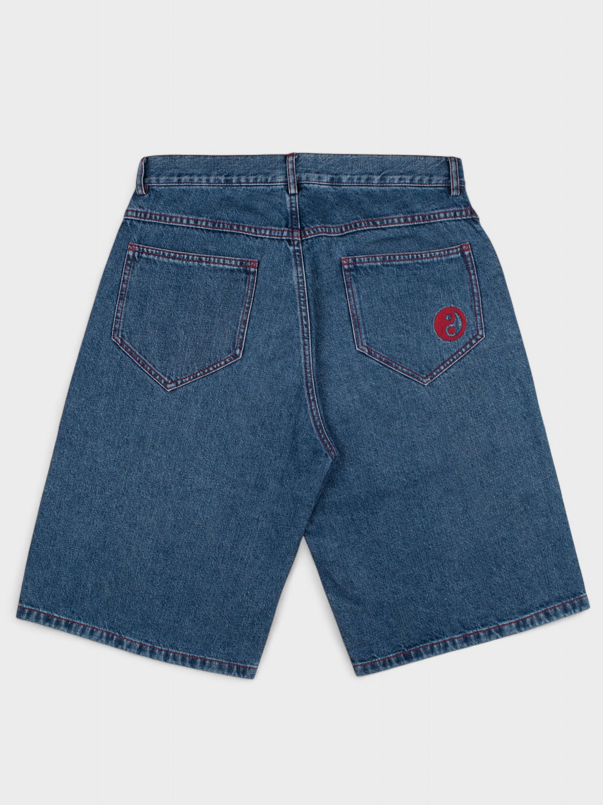 Gosha Rubchinskiy Gosha Rubchinskiy - S/S 2017 - Yin-Yang denim shorts Size US 29 - 2 Thumbnail