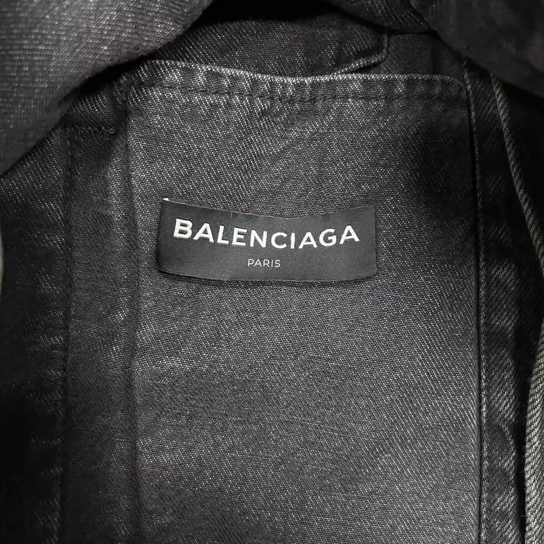 Balenciaga Balenciaga Black Denim Jacket Outerwear-2506 Size US L / EU 52-54 / 3 - 8 Thumbnail