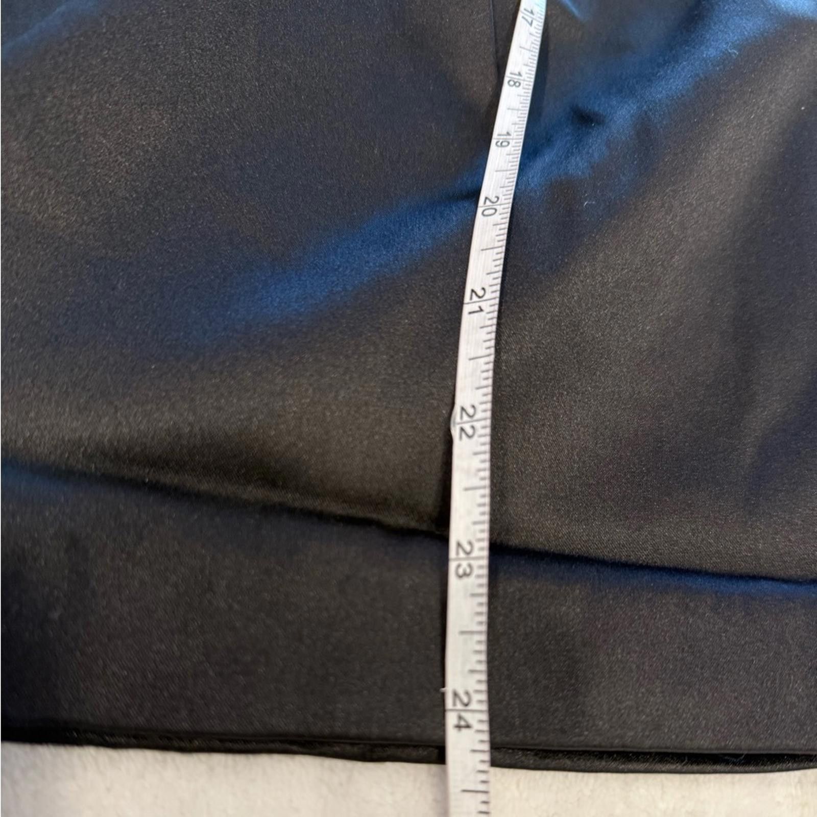 Express Express black satin mini dress embellished back zip lined XS Size XS / US 0-2 / IT 36-38 - 8 Thumbnail