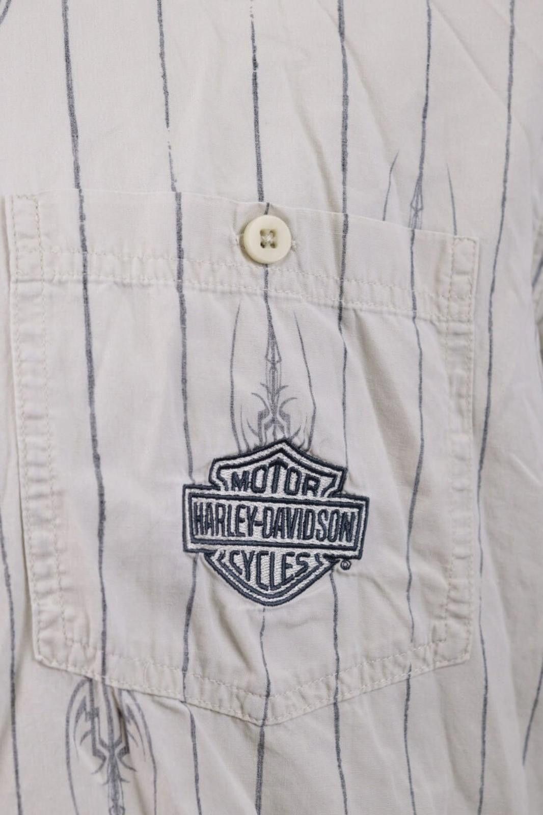 Harley Davidson Harley Davidson Racing White Motorcycle Shirt Size XL Size US XL / EU 56 / 4 - 3 Thumbnail