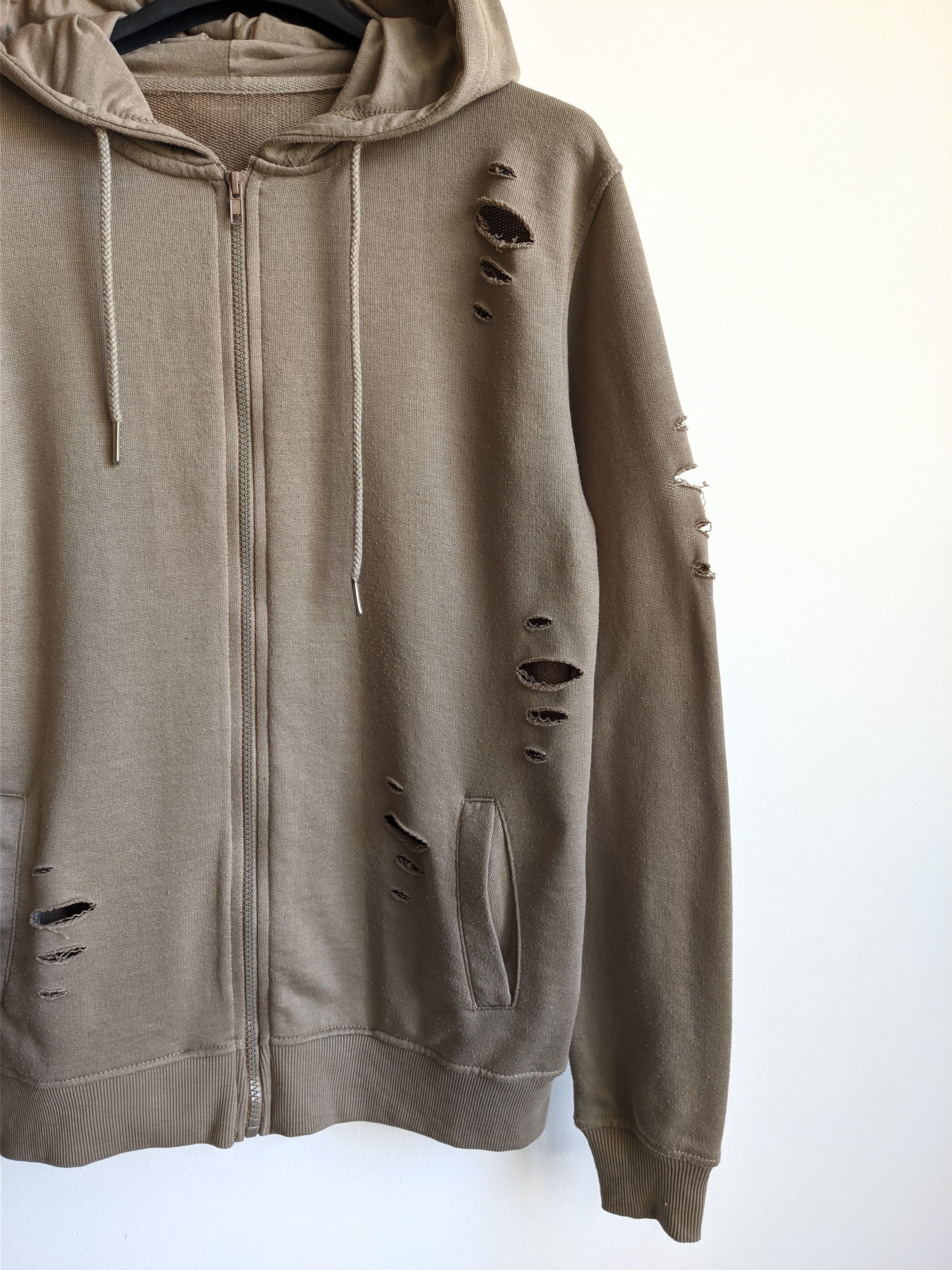 Vintage Vintage distressed zip hoodie grunge Size US M / EU 48-50 / 2 - 3 Thumbnail