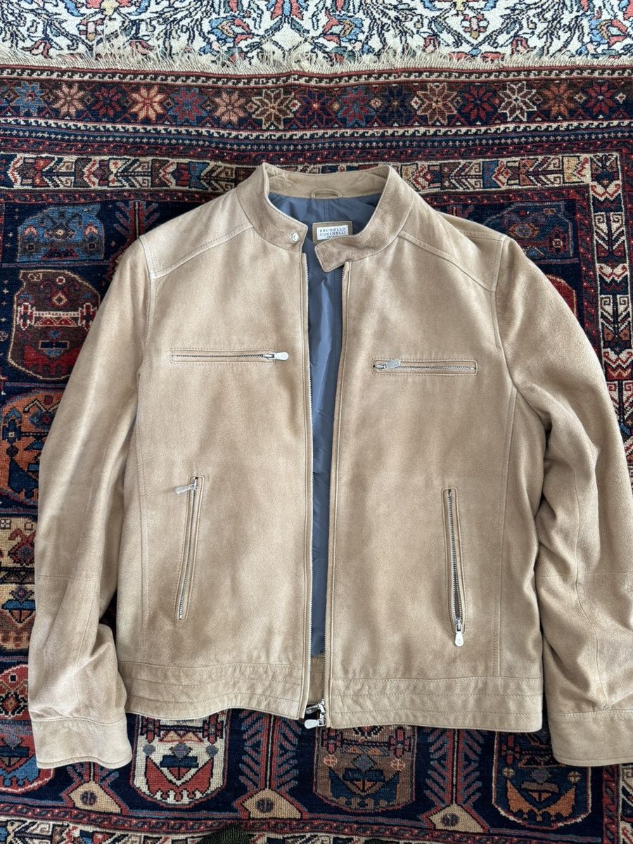 Brunello Cucinelli Suede jacket Size US S / EU 44-46 / 1 - 1 Thumbnail