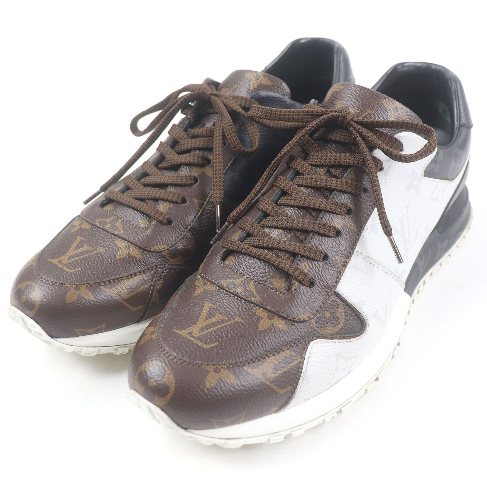 Louis Vuitton Louis Vuitton Louis Vuitton LV Runaway Line Monogram Leather Sneakers Leather Shoes Size ONE SIZE - 1 Thumbnail