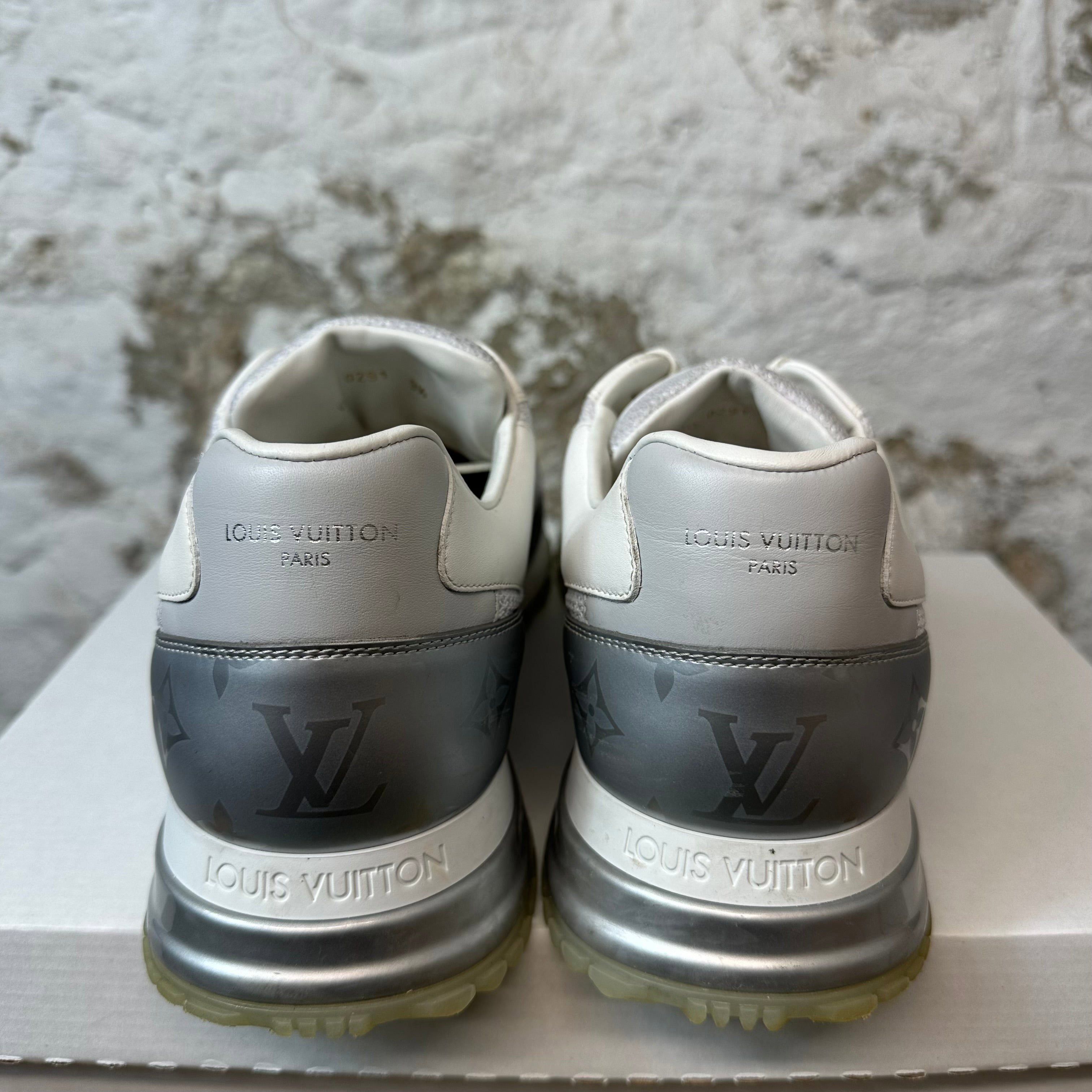 Louis Vuitton Louis Vuitton Silver White Runaway Sneaker Sz 11 (9.5LV) Size US 11 / EU 44 - 6 Thumbnail