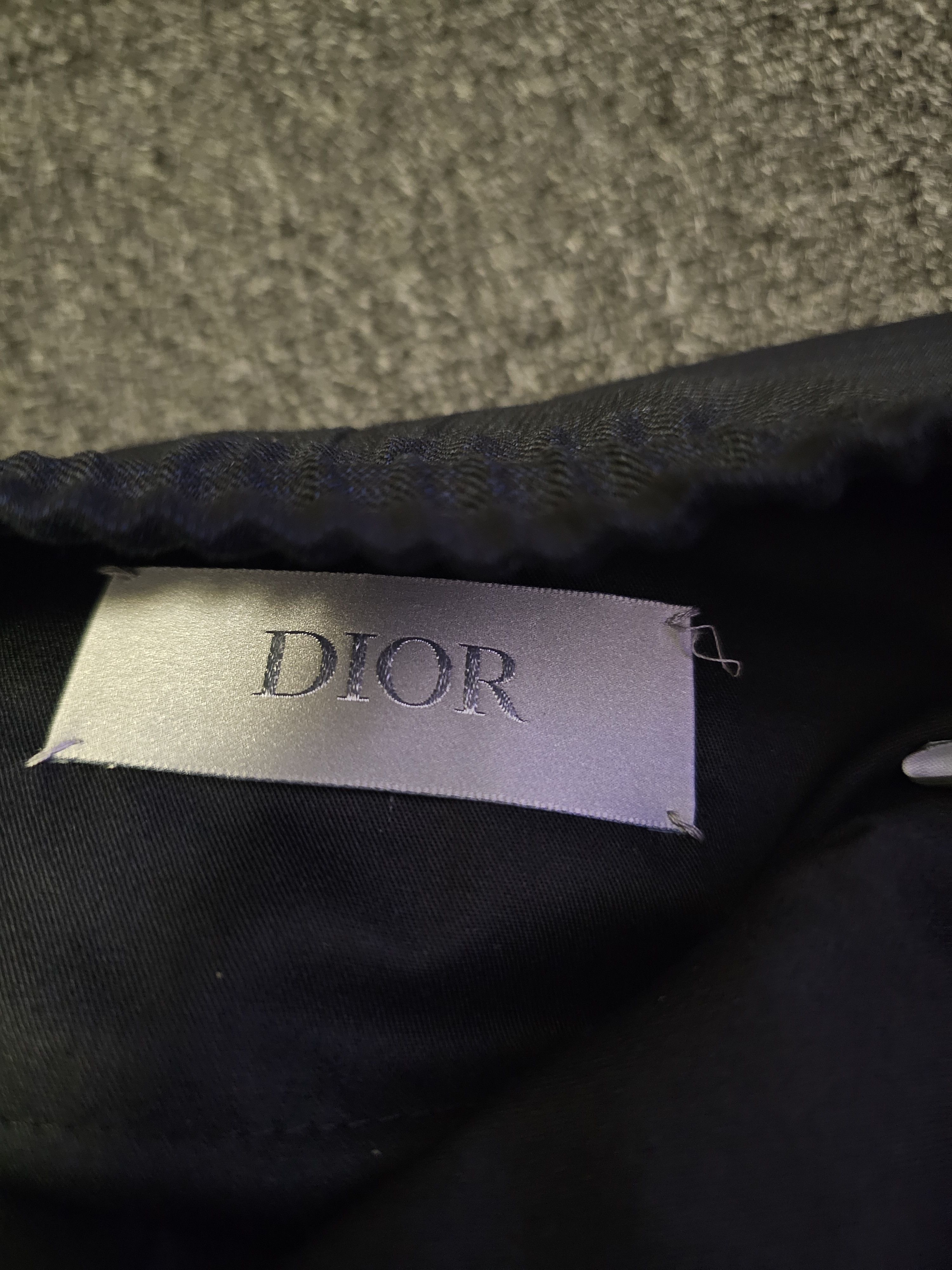 Dior Dior Men's Wool Dark Grey Checked Casual Pants Size 44 Size US 28 / EU 44 - 5 Thumbnail