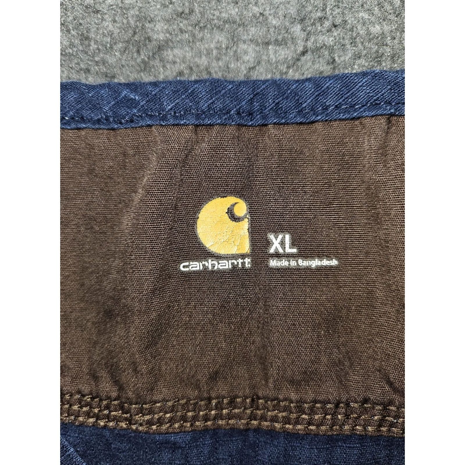 Carhartt Carhartt Shirt Mens XL Ripstop Utility Workwear Short Sleeve Pocket Scrub Top Blue Size US XL / EU 56 / 4 - 2 Thumbnail