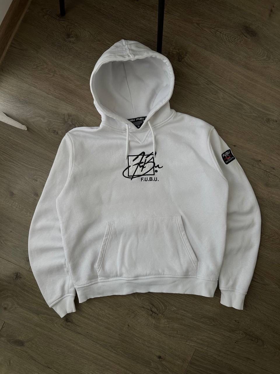 Fubu × Vintage Vintage Fubu White Centre Logo Hoodie Size US M / EU 48-50 / 2 - 1 Thumbnail