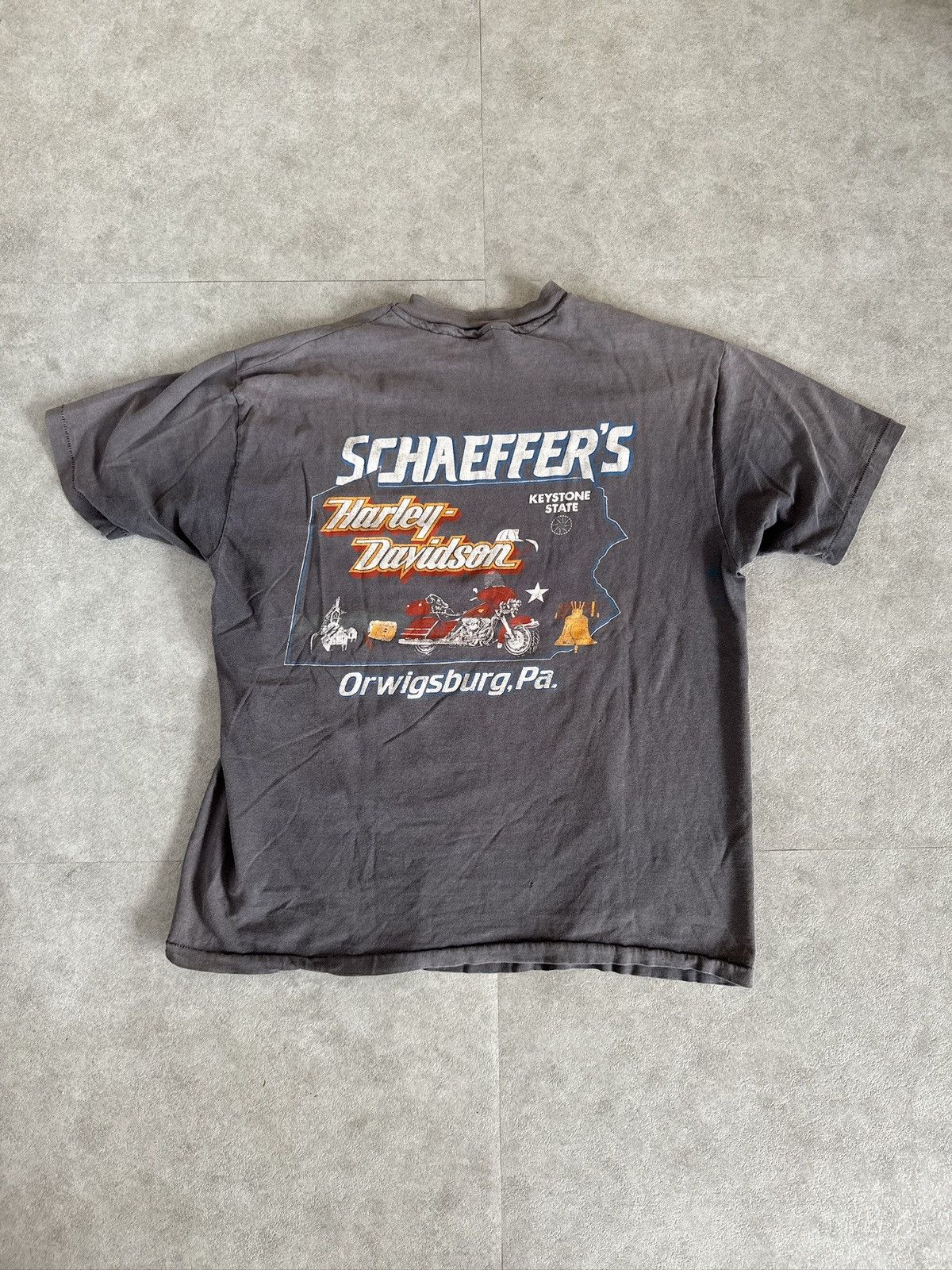 Harley Davidson *RARE* 1989 80s VINTAGE HARLEY DAVIDSON RACING SCOTT PARKER Size US XL / EU 56 / 4 - 6 Thumbnail