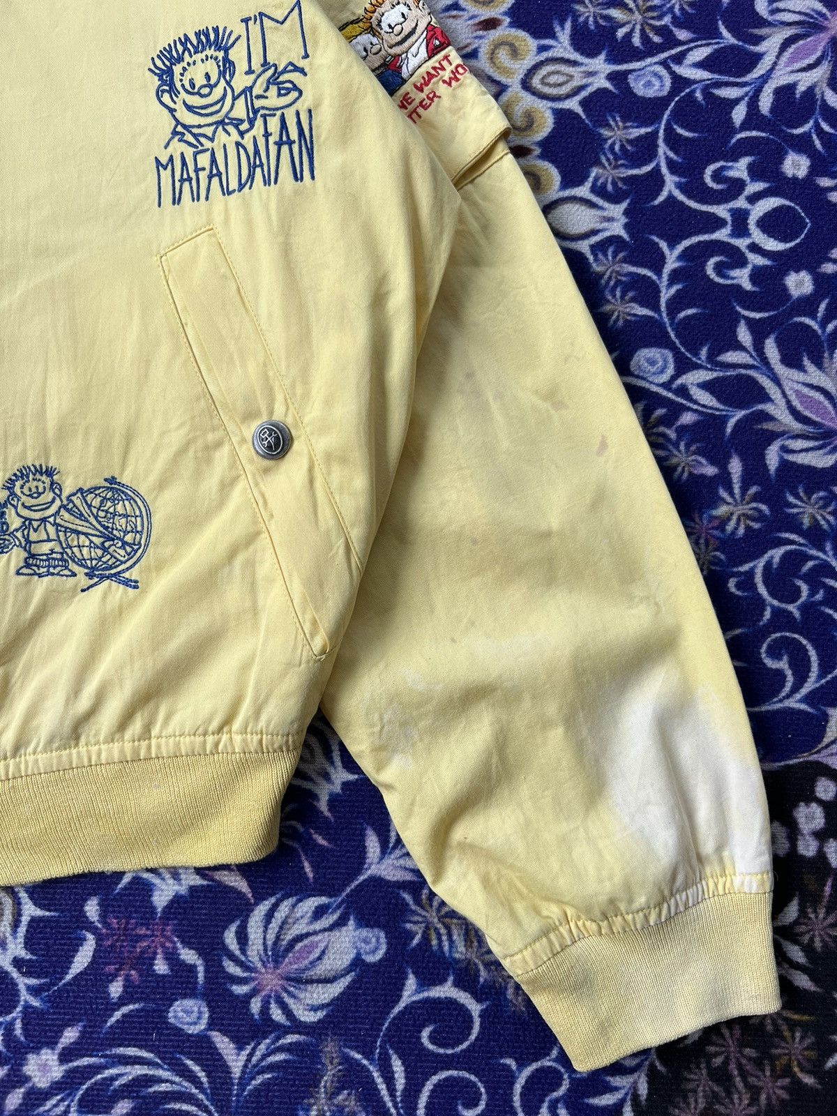 Jean Charles De Castelbajac Rare 80s Jean Charles De Castelbajac Vintage Bomber Jacket Size US L / EU 52-54 / 3 - 12 Thumbnail