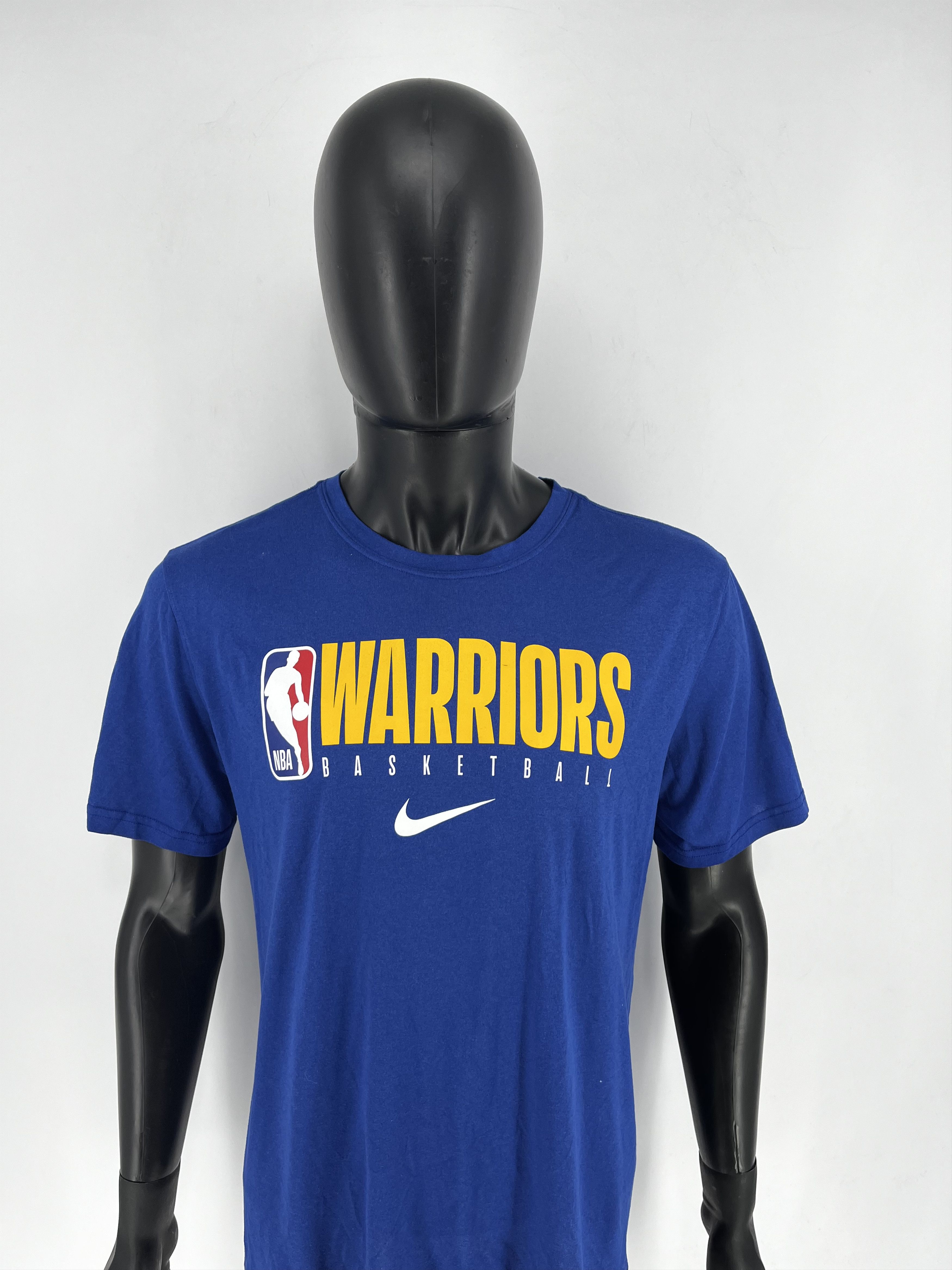 NBA × Nike × Sports Specialties Nike Golden State Warriors T-Shirt Mens L Blue Dri-Fit NBA Size US L / EU 52-54 / 3 - 5 Thumbnail