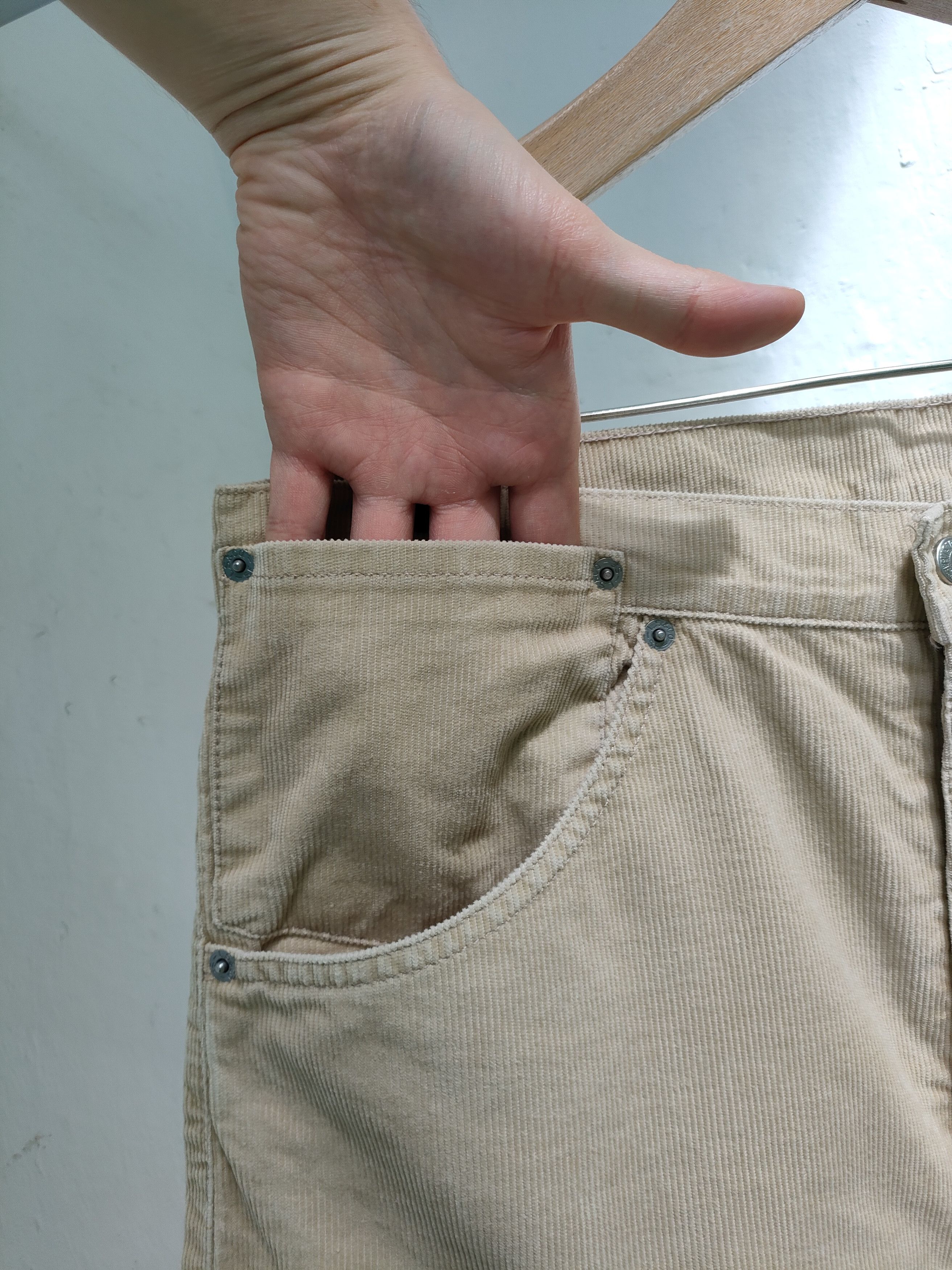 Levi's 00s vintage Levi's Corduroy Beige Pants Size US 36 / EU 52 - 3 Thumbnail