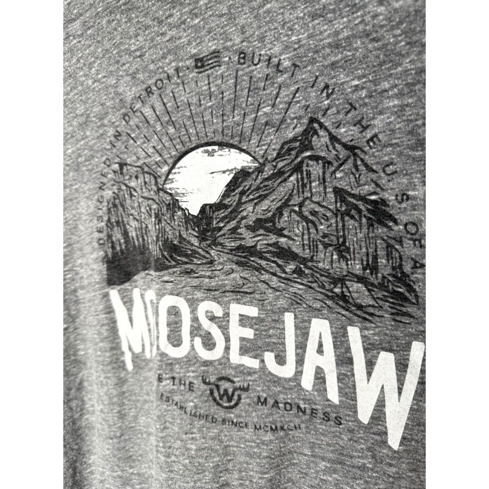 Vintage Moosejaw Shirt Mens Medium T-Shirt Crew Neck Short Sleeve Gray Cotton USA Outdoors Regular Made In USA Size US M / EU 48-50 / 2 - 3 Thumbnail