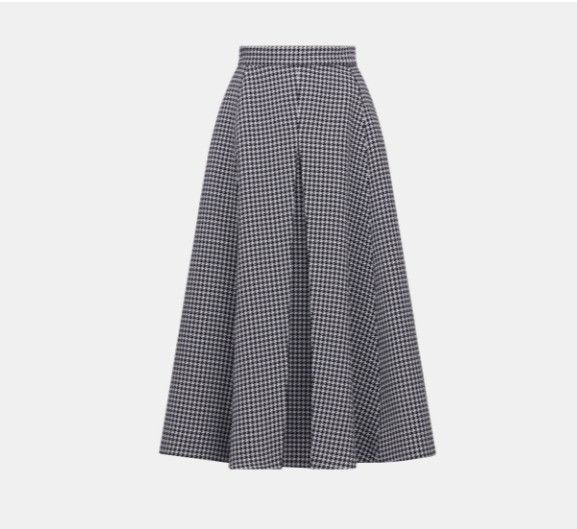 Dior o1w1db11124 Mid-Length Skirt in Black & White Size 25" / US 0 / IT 36 - 1 Thumbnail