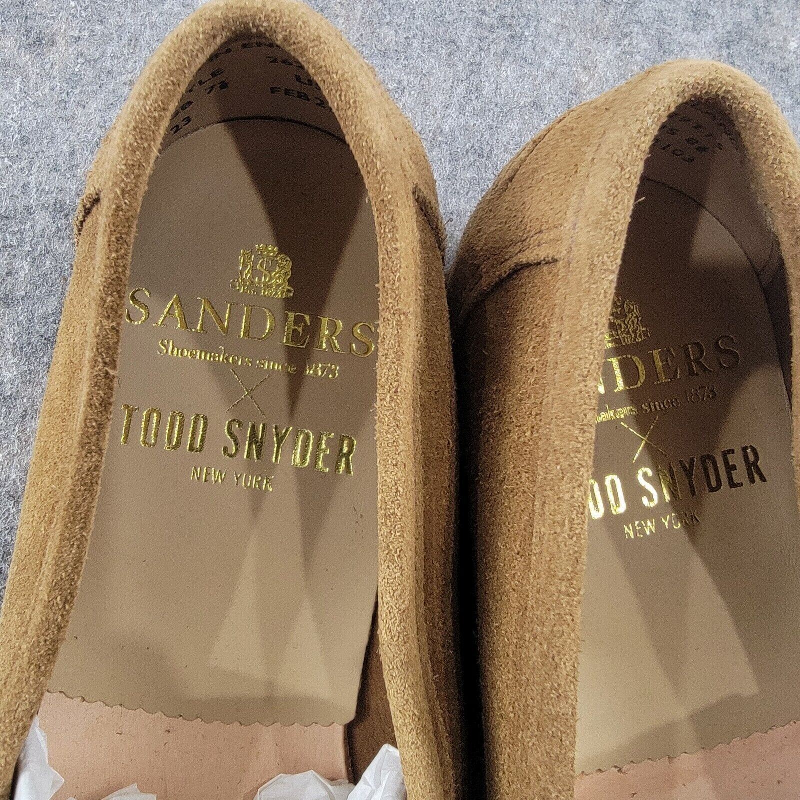 Sanders Todd Snyder x Sanders Edwin Suede Loafer size US 8.5 Tan Size US 8.5 / EU 41-42 - 9 Thumbnail