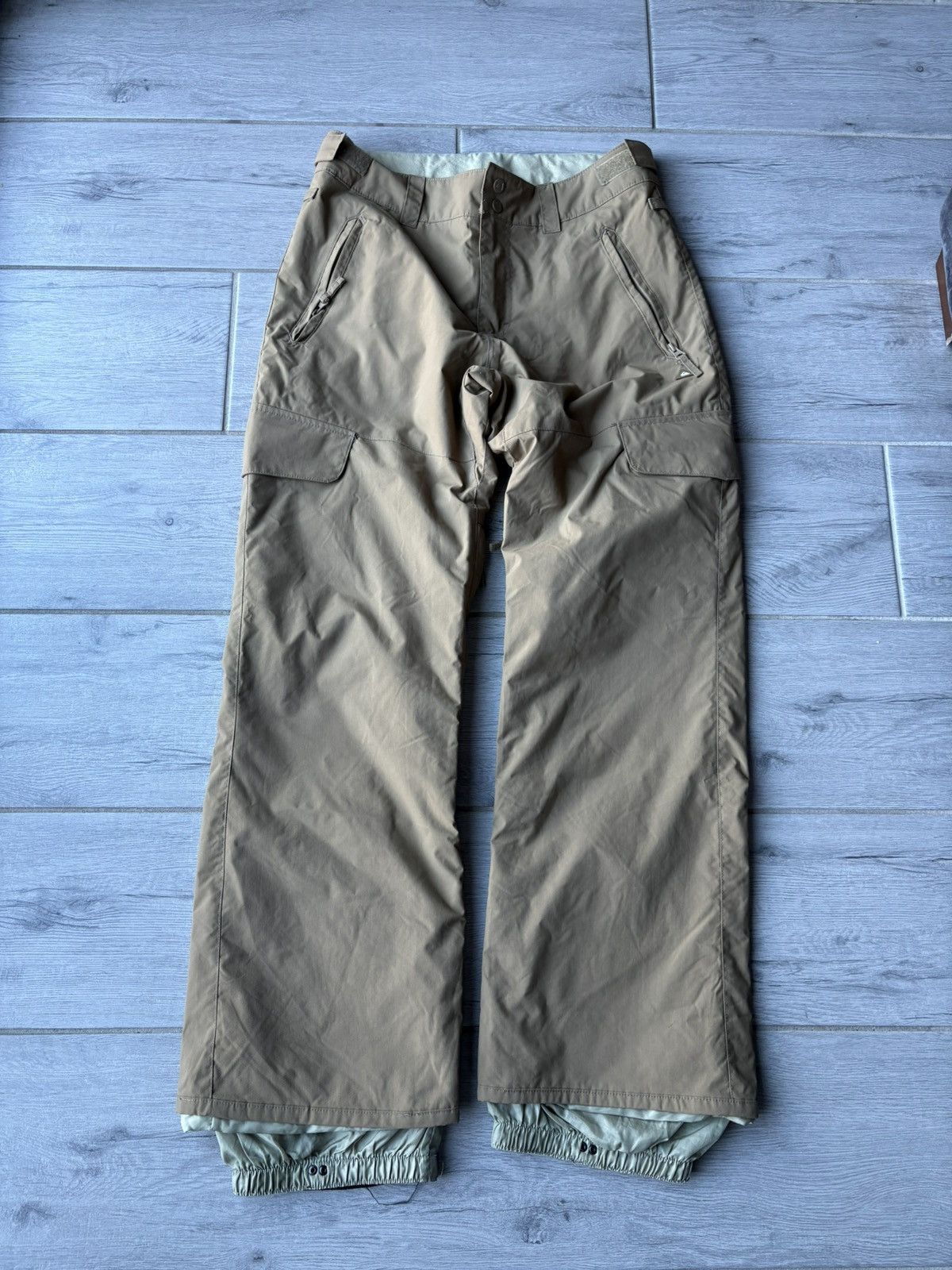Quiksilver Y2K QUICKSILVER SNOWBOARDING BEIGE PANTS ADJUSTABLE WAIST Size US 32 / EU 48 - 1 Thumbnail