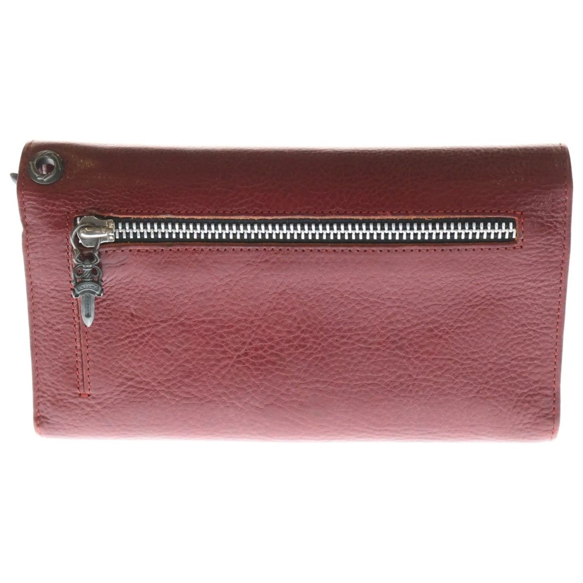 Chrome Hearts Chrome Hearts Dagger zip WAVE Red Leather Wallet Size ONE SIZE - 2 Thumbnail
