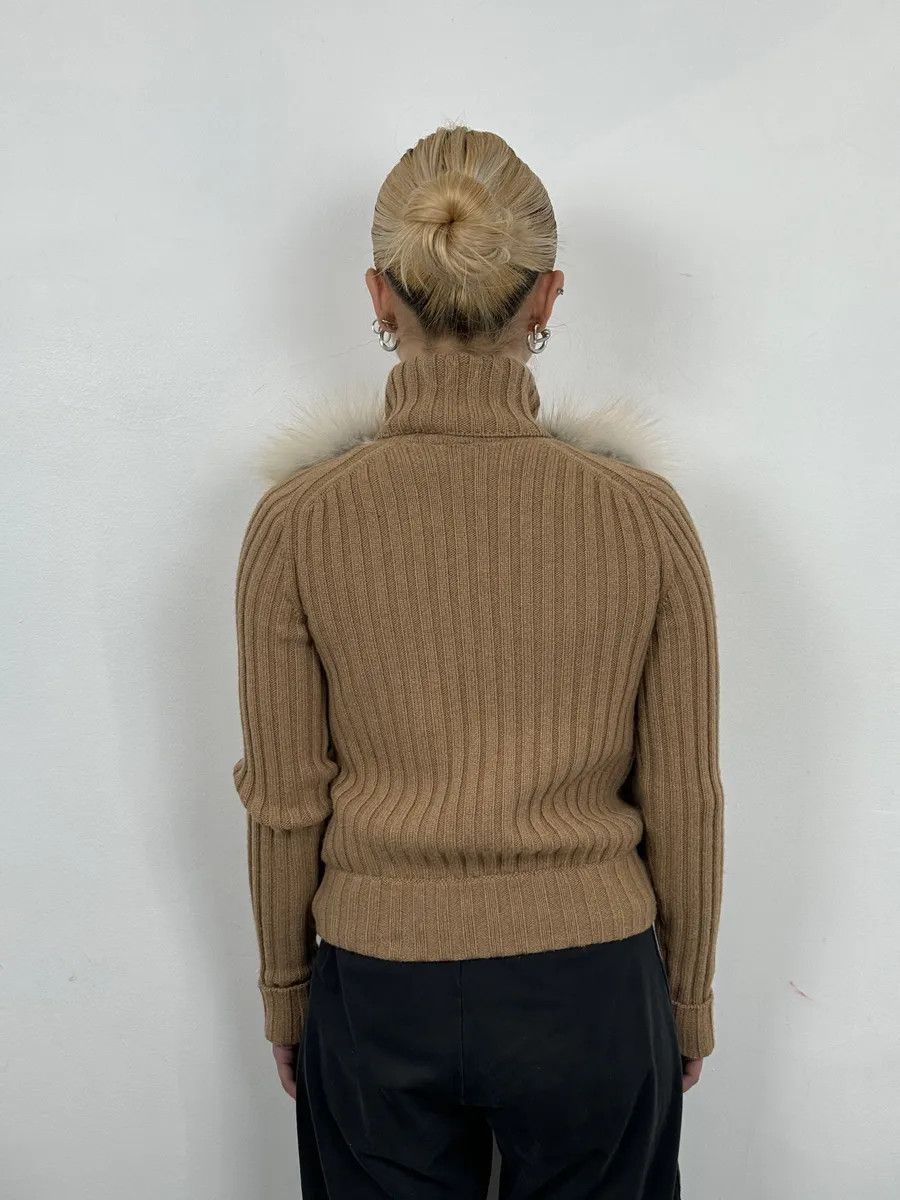 Gucci AW2010 Gucci Beige Camel Fox Fur Wool Jacket by Frida Giannini Size S / US 4 / IT 40 - 4 Thumbnail